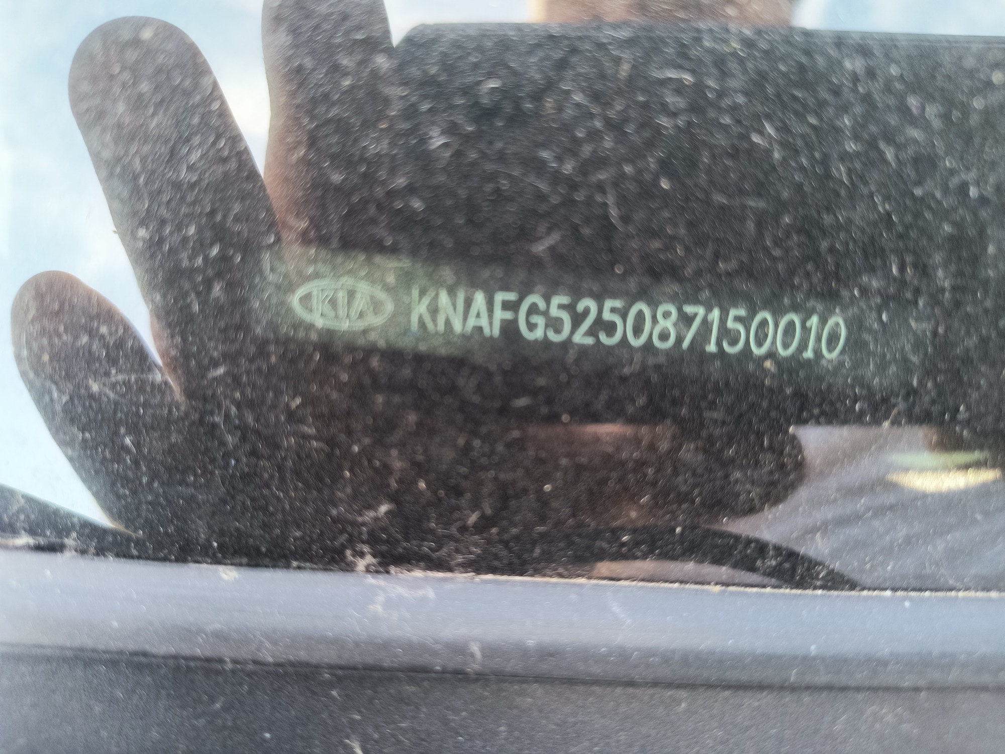 2008 kia rondo base with 108222 miles for sale near Elk River, Minnesota 106672_48_windshield_vin_plate.jpg