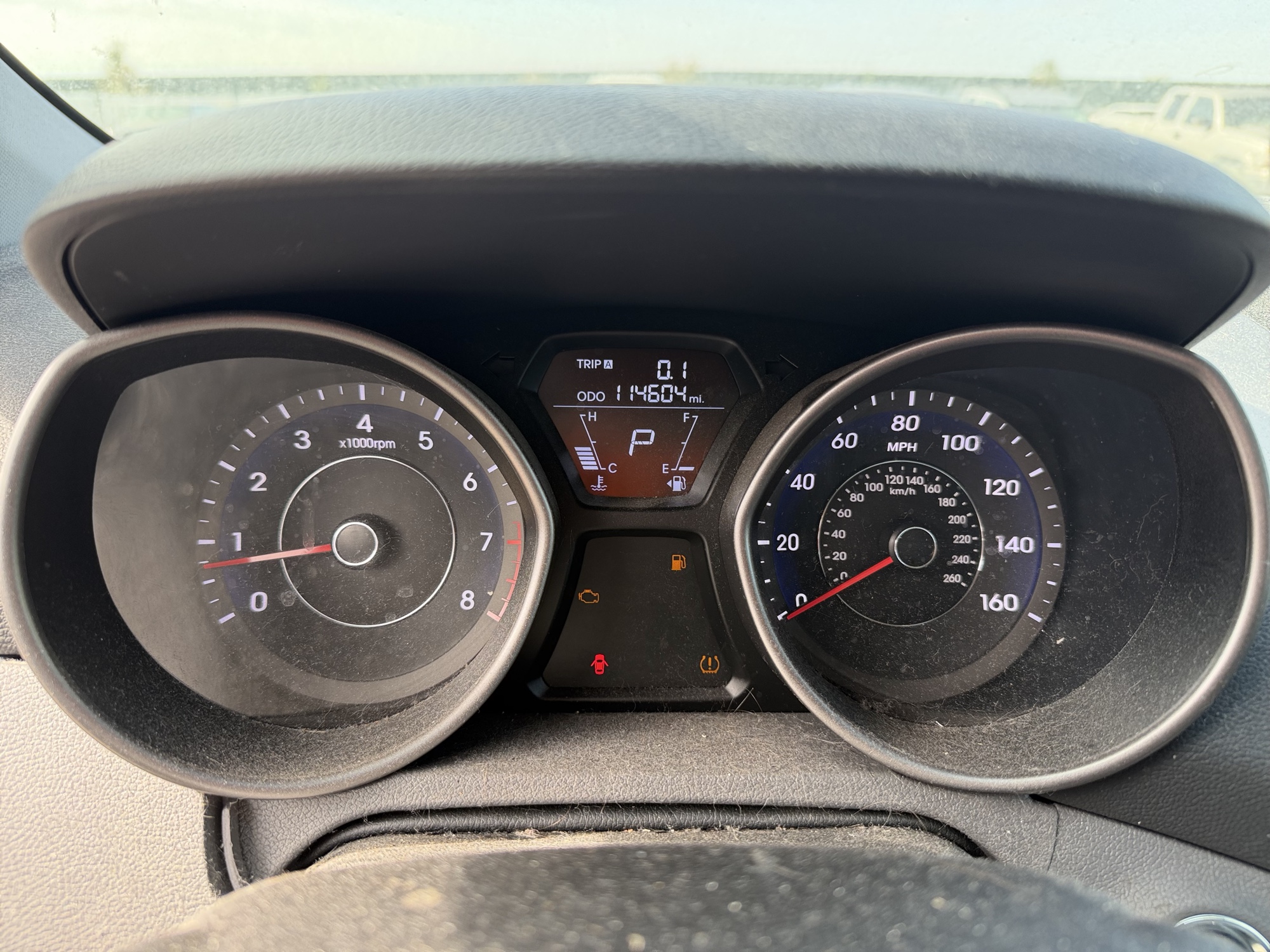 2013 hyundai elantra limited with 114604 miles for sale near Elk River, Minnesota 106674_43_gauge_cluster.jpg