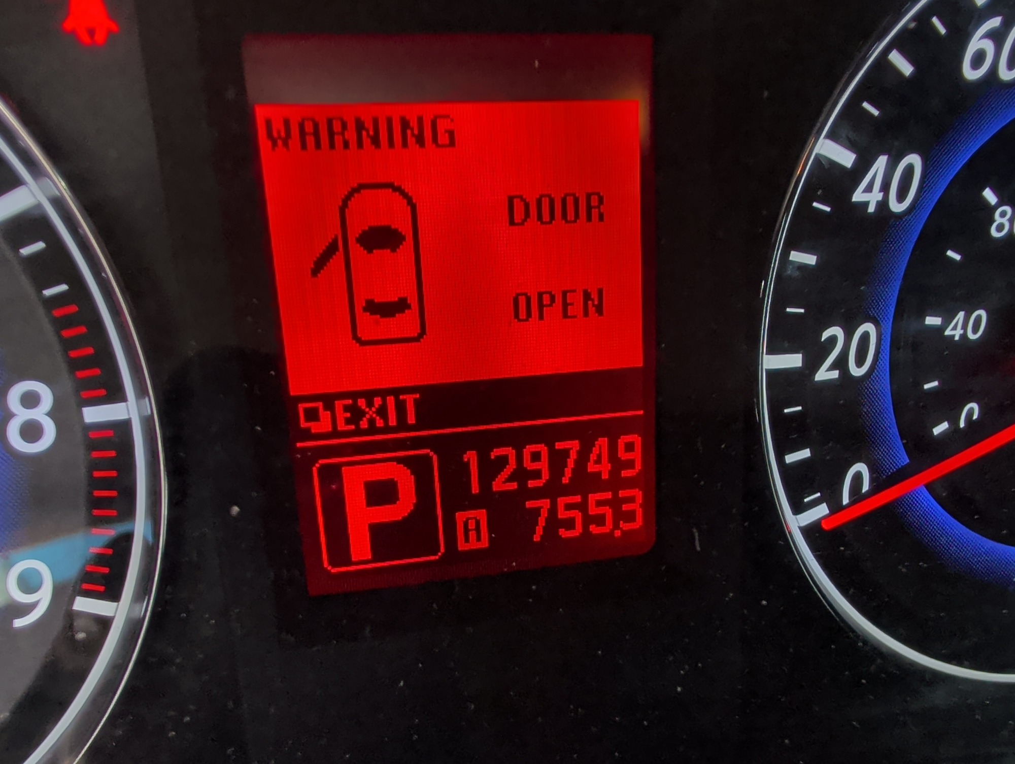 2009 infiniti g-sedan g37x-awd with 129749 miles for sale near Elk River, Minnesota 106681_44_mileage_closeup.jpg