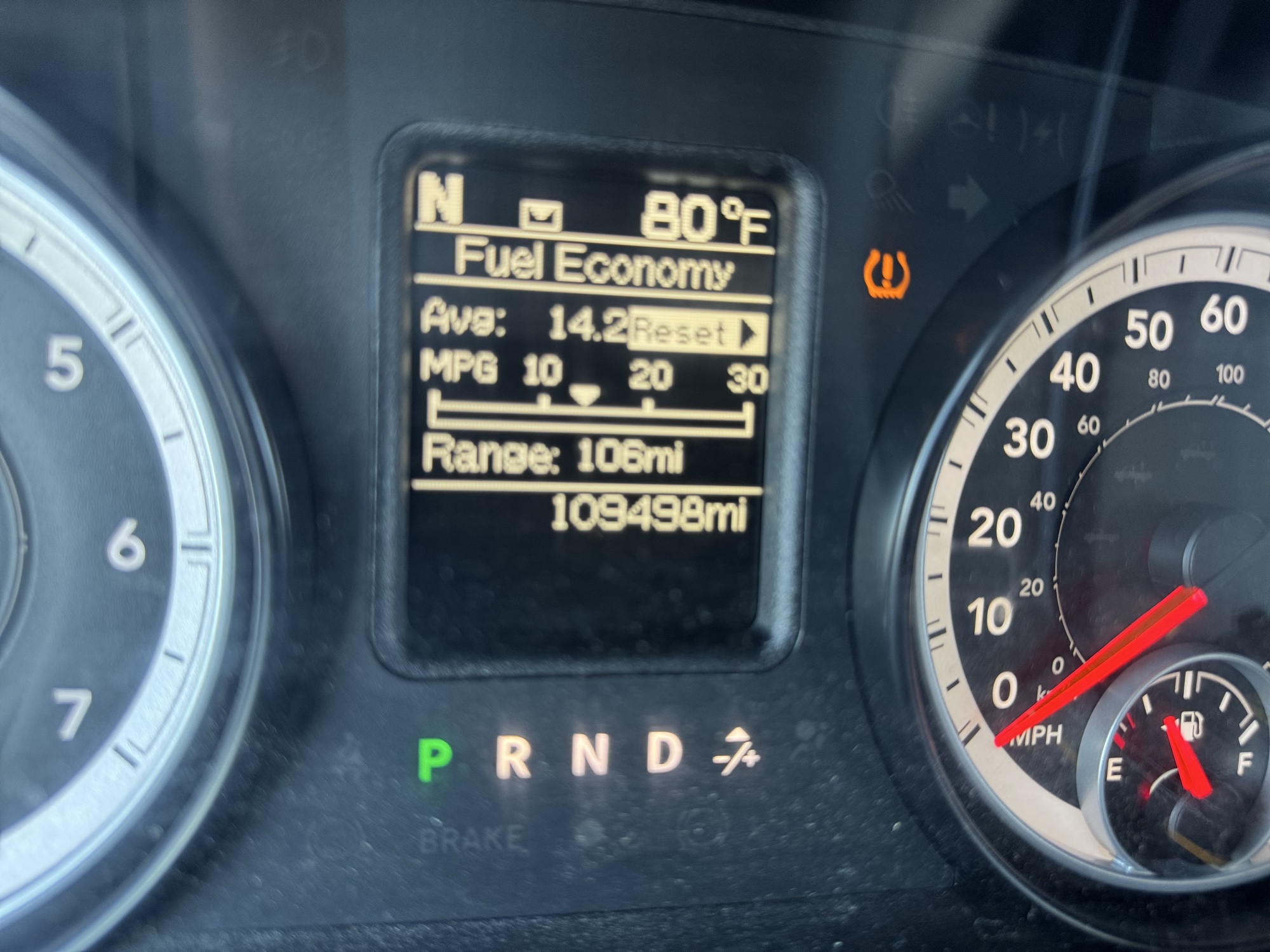 2014 ram 1500 tradesman-quad-cab-4wd with 109498 miles for sale near Elk River, Minnesota 106687_44_mileage_closeup.jpg