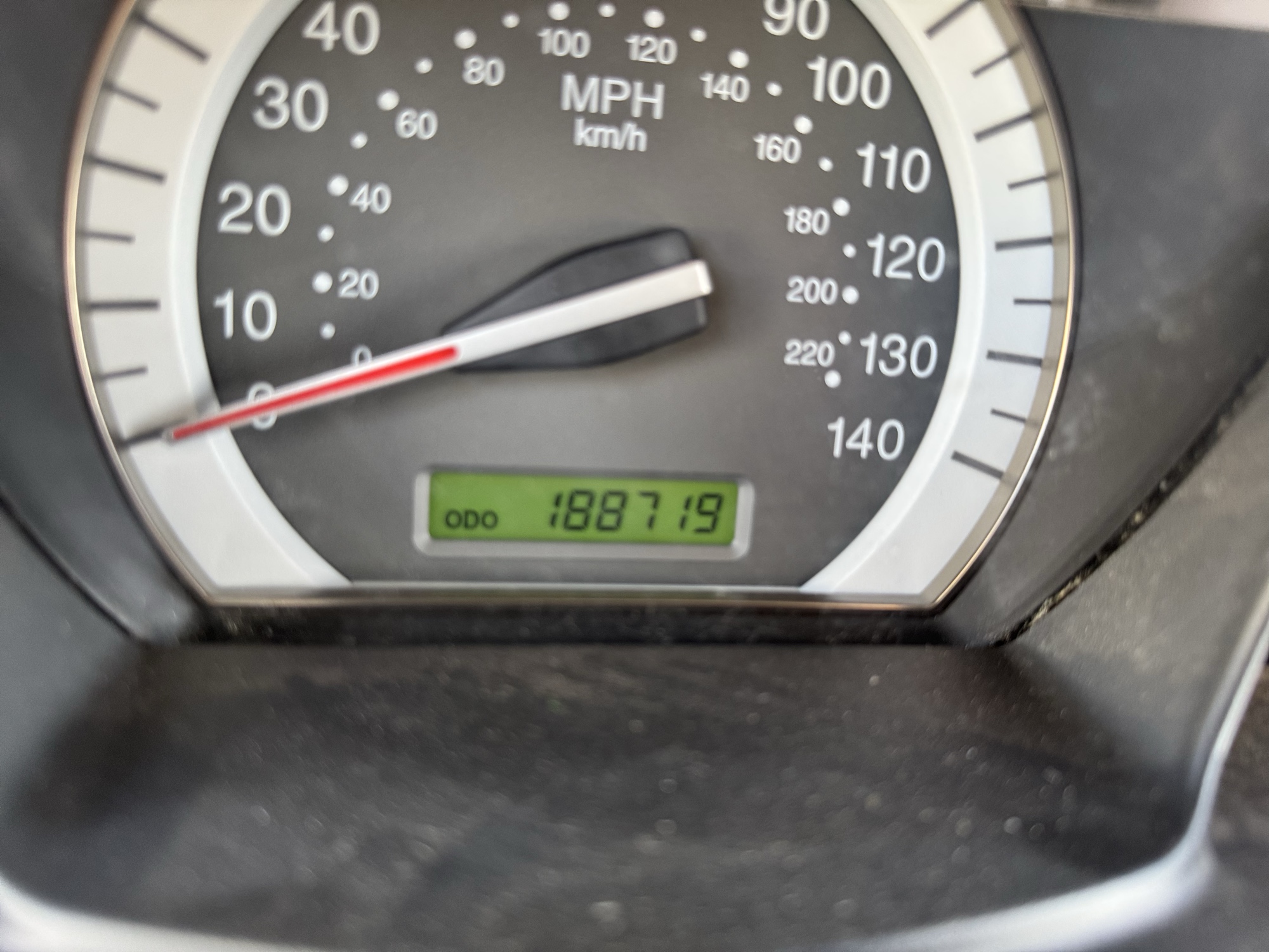 2007 kia spectra lx with 188719 miles for sale near Elk River, Minnesota 106695_44_mileage_closeup.jpg