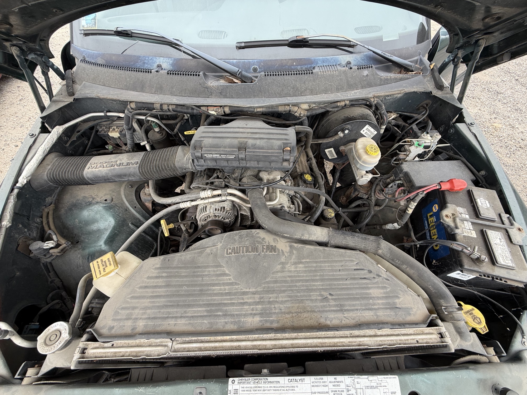 1998 dodge ram-1500 quad-cab-8-ft.-bed-4wd with 133361 miles for sale near Elk River, Minnesota 106699_49_engine_bay.jpg