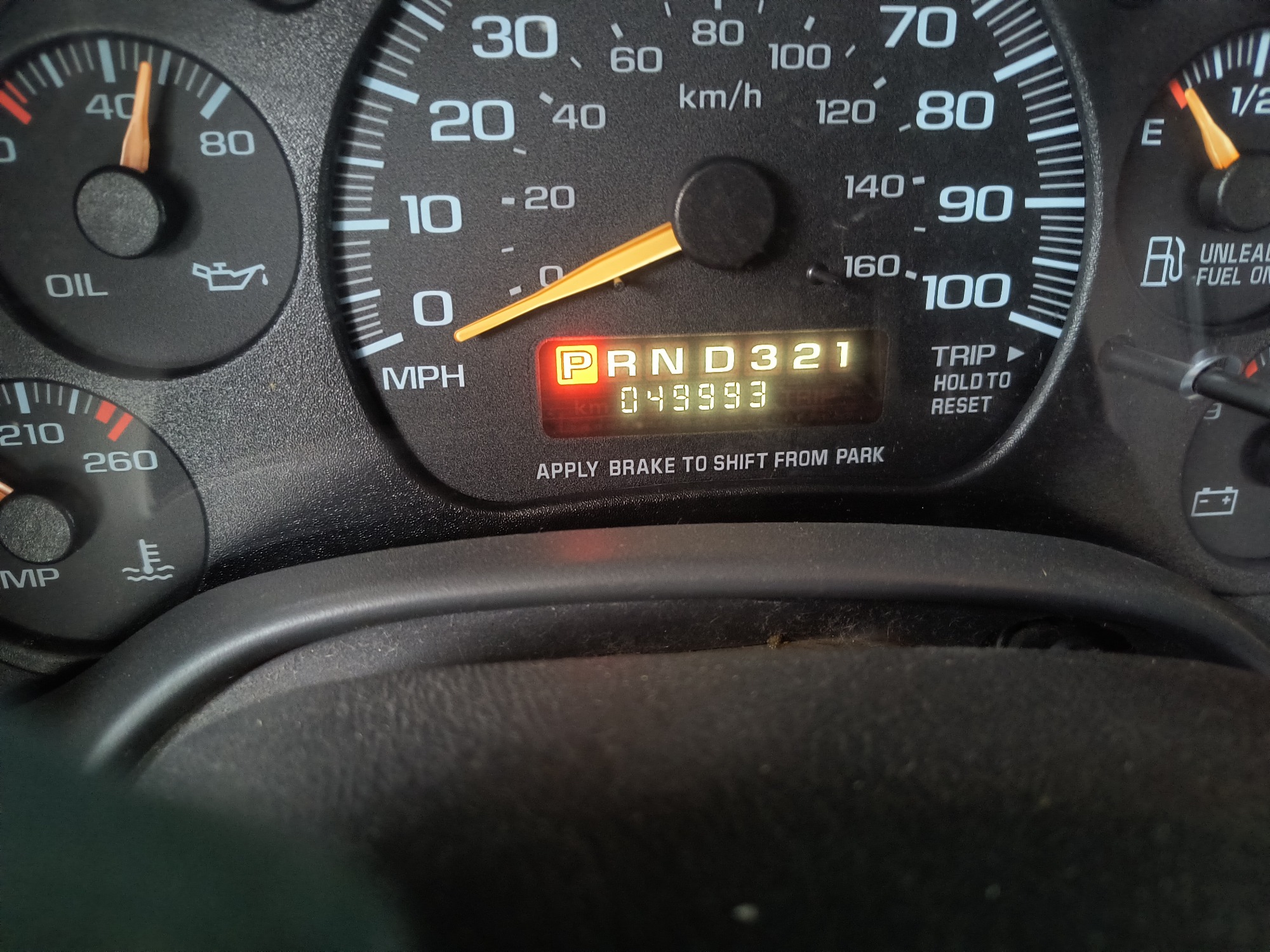 1998 chevrolet express g3500 with 49993 miles for sale near Elk River, Minnesota 106704_44_mileage_closeup.jpg