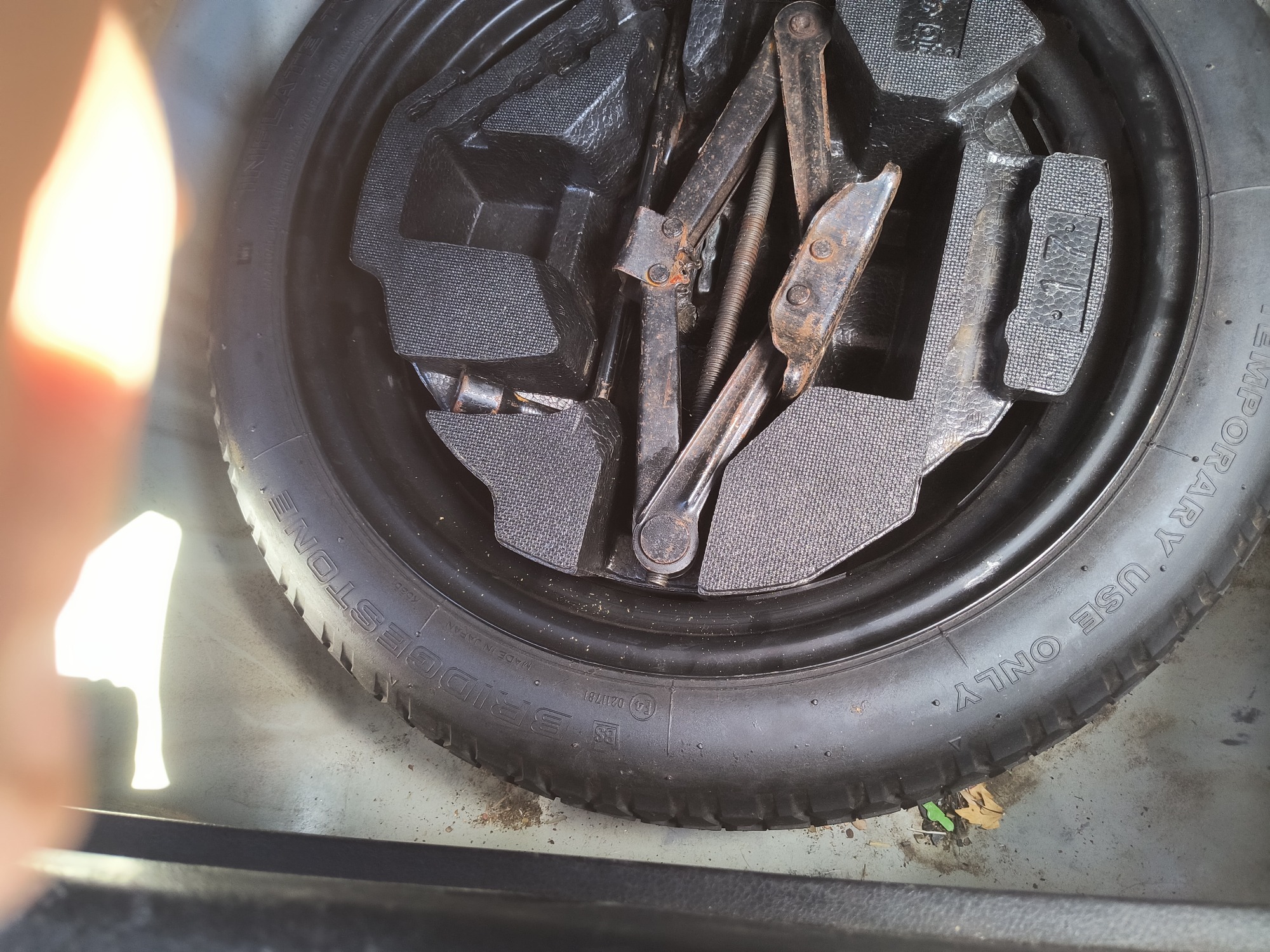2011 subaru impreza-wrx 4-door with 128706 miles for sale near Elk River, Minnesota 106706_27_spare_tire.jpg