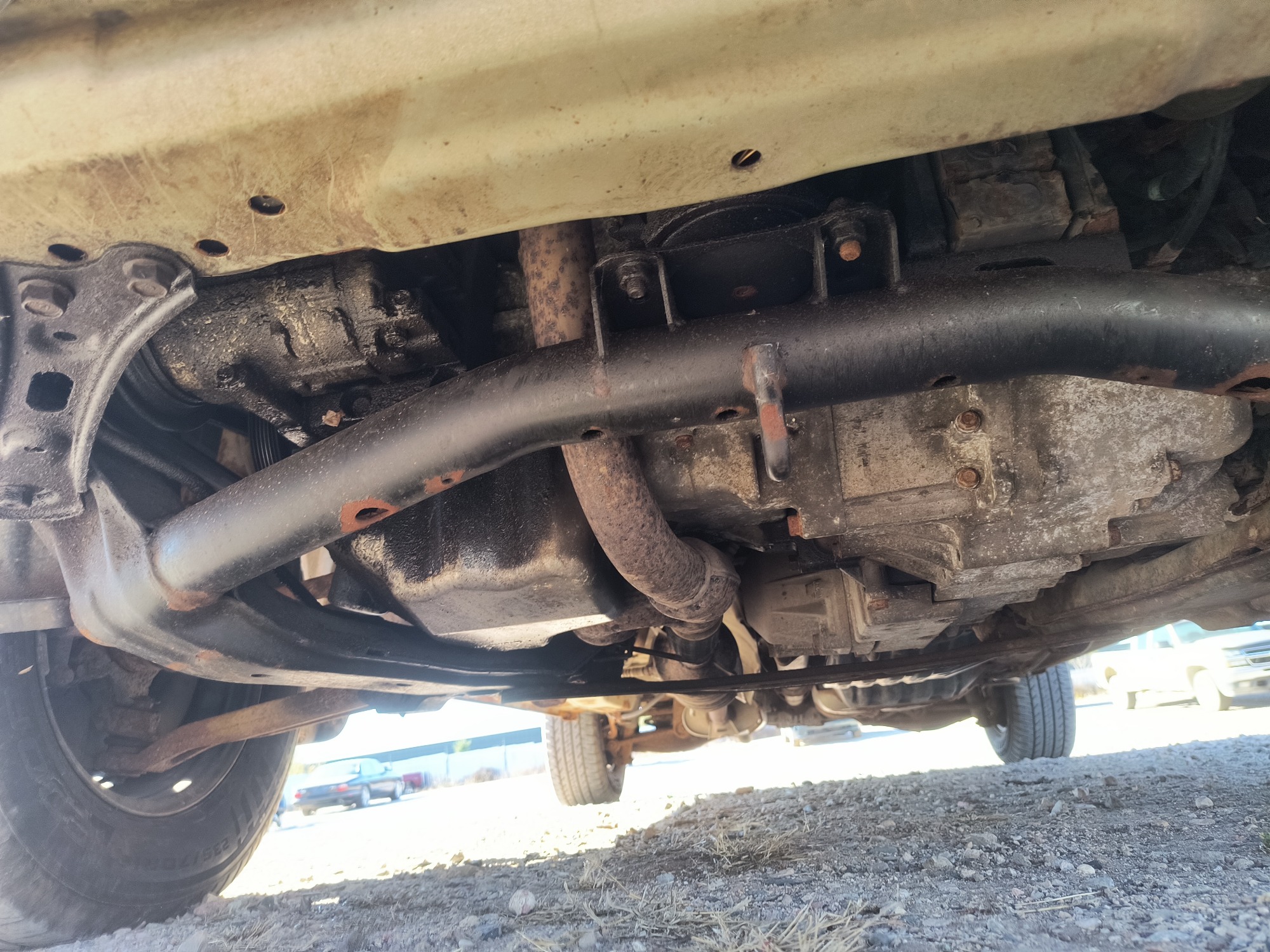 2003 honda pilot ex-w--leather with 296887 miles for sale near Elk River, Minnesota 106717_16_undercar_front.jpg