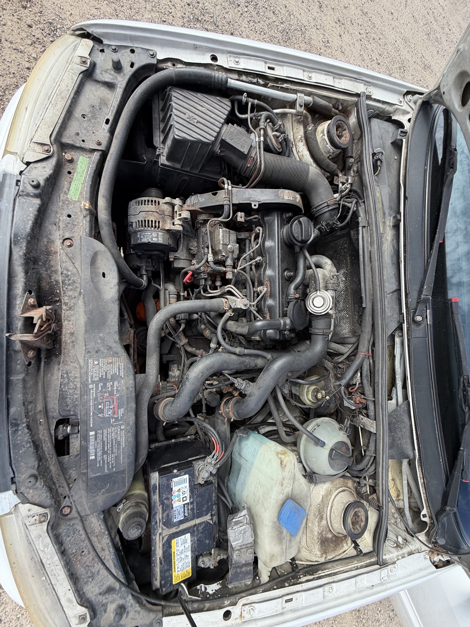 1996 volkswagen passat tdi with 310543 miles for sale near Elk River, Minnesota 106718_49_engine_bay.jpg