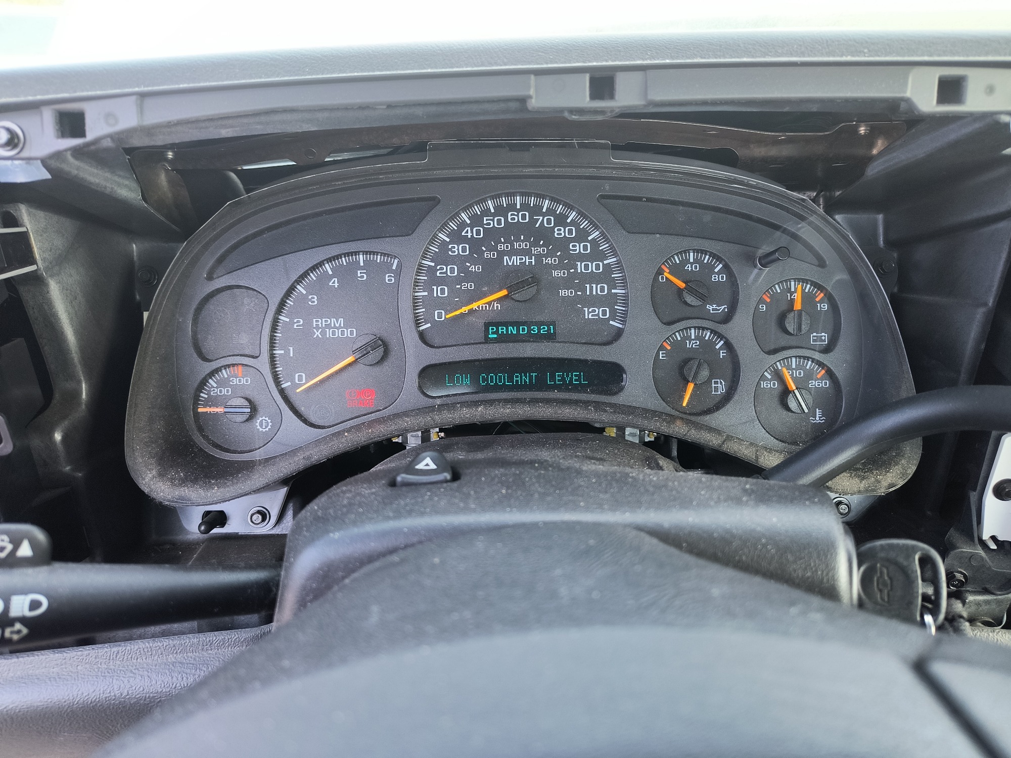 2003 chevrolet silverado-2500hd 4wd with 76253 miles for sale near Elk River, Minnesota 106720_43_gauge_cluster.jpg