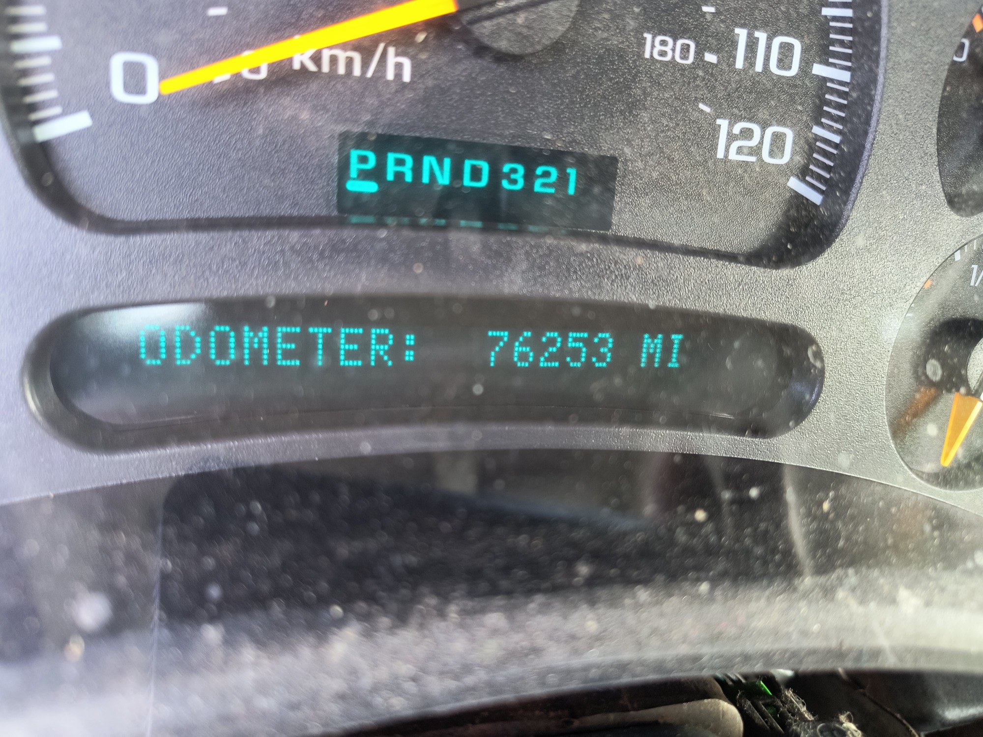 2003 chevrolet silverado-2500hd 4wd with 76253 miles for sale near Elk River, Minnesota 106720_44_mileage_closeup.jpg