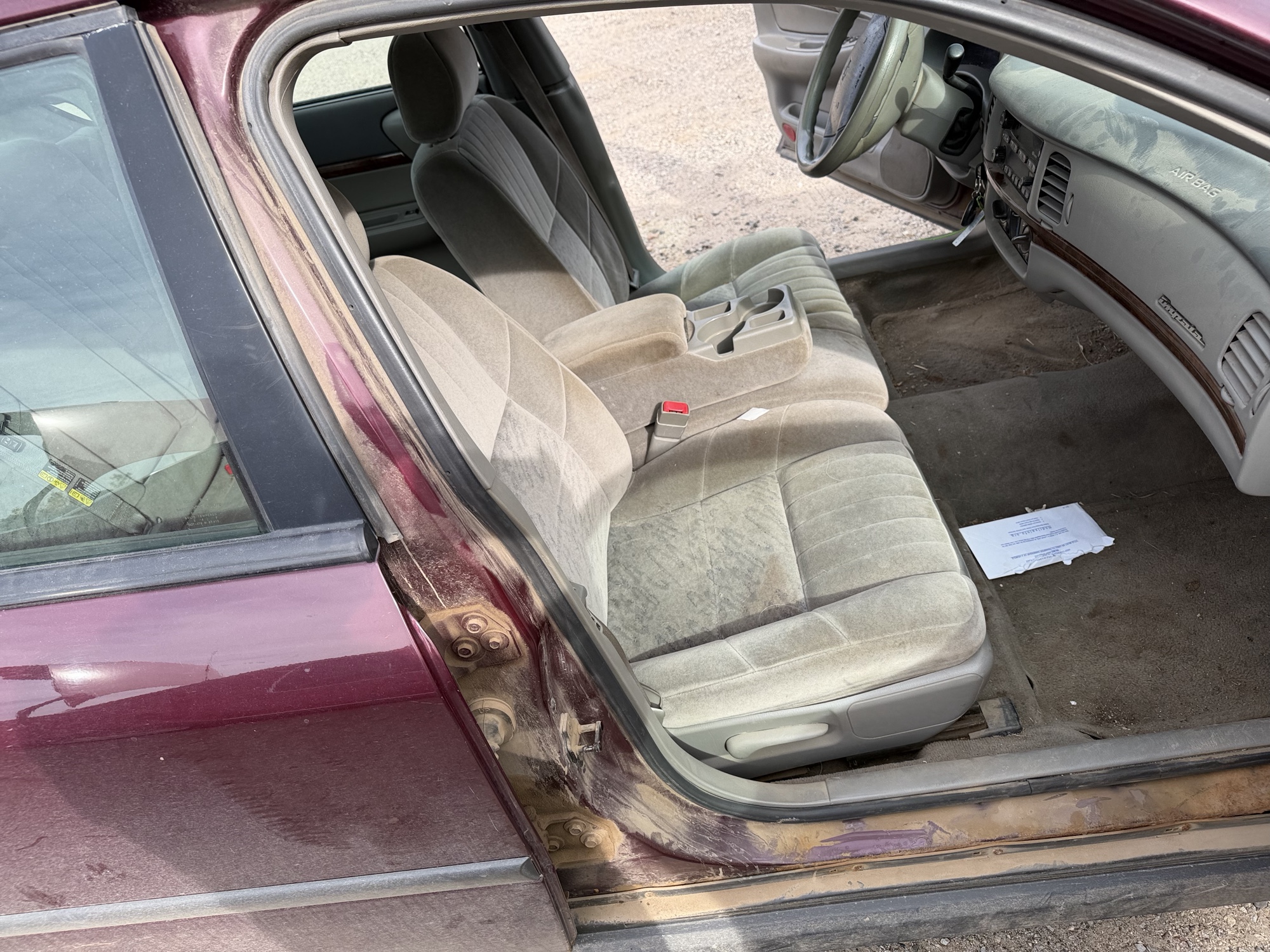 2003 chevrolet impala base with 320815 miles for sale near Elk River, Minnesota 106721_31_passenger_seat.jpg