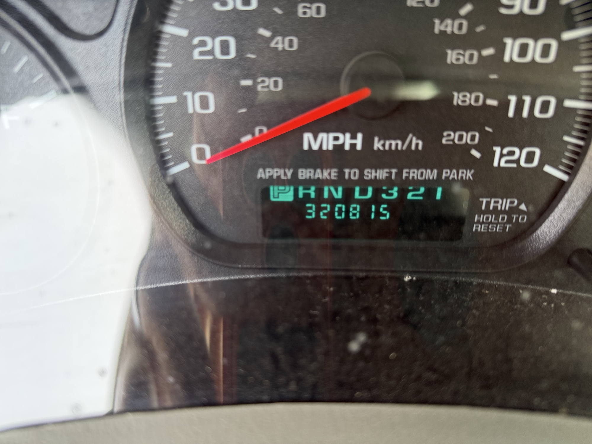 2003 chevrolet impala base with 320815 miles for sale near Elk River, Minnesota 106721_44_mileage_closeup.jpg