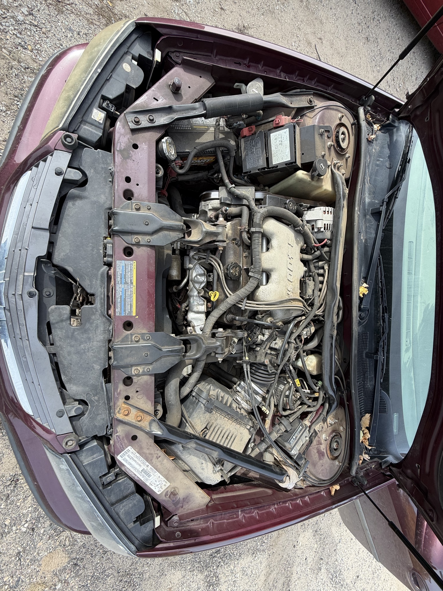 2003 chevrolet impala base with 320815 miles for sale near Elk River, Minnesota 106721_49_engine_bay.jpg