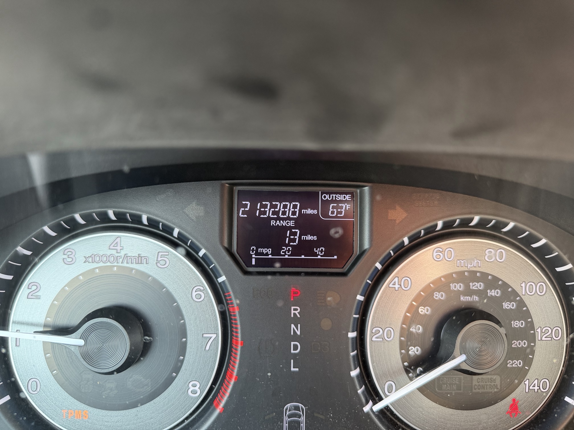 2013 honda odyssey ex with 213288 miles for sale near Elk River, Minnesota 106722_44_mileage_closeup.jpg