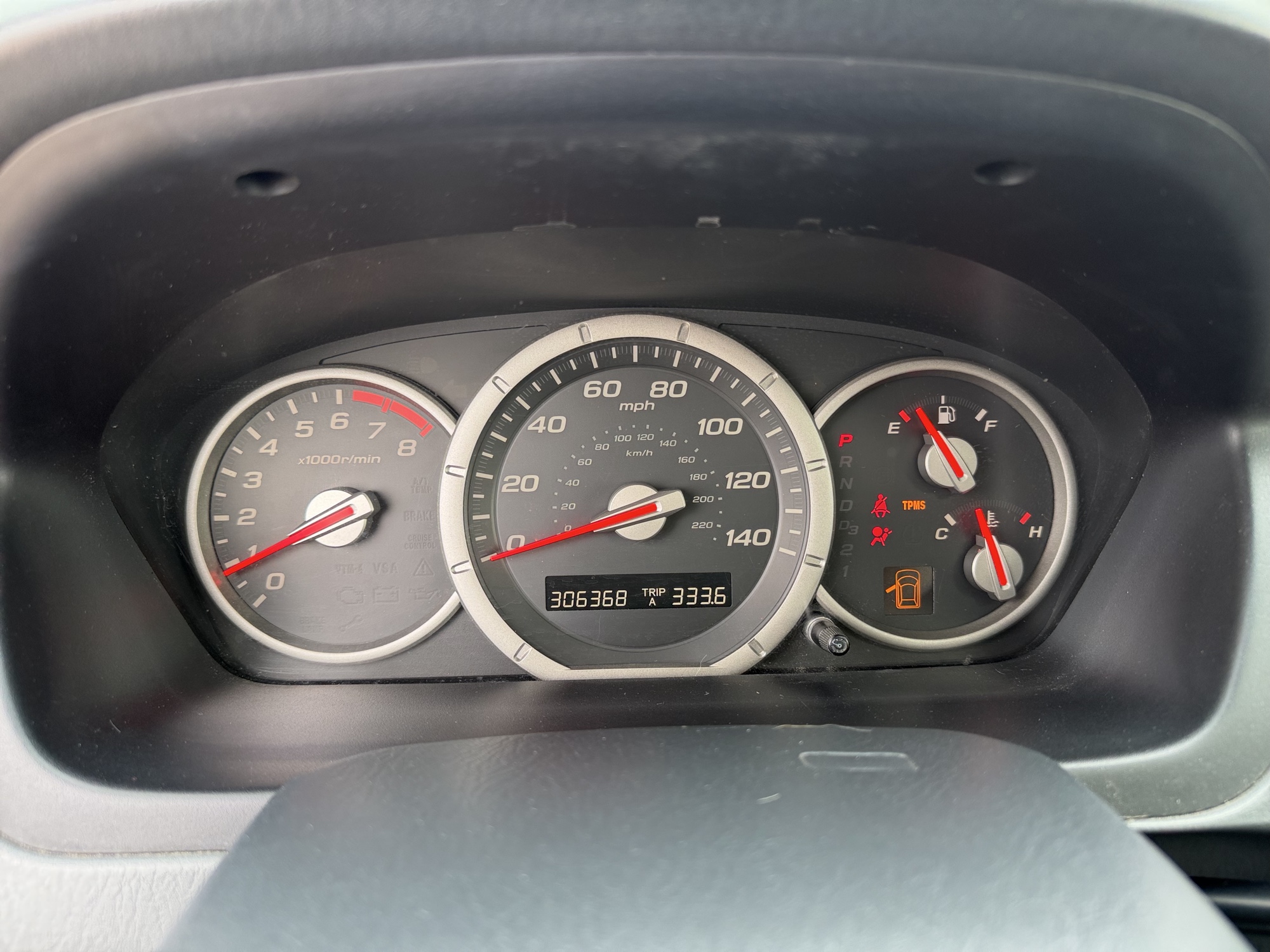 2008 honda pilot ex-l-4wd-at with 303368 miles for sale near Elk River, Minnesota 106723_43_gauge_cluster.jpg