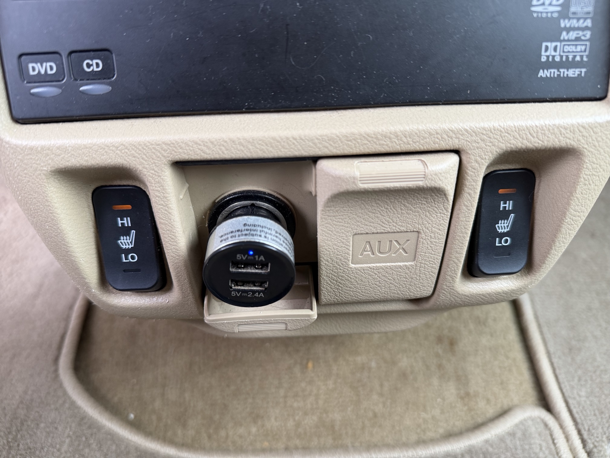 2010 honda odyssey ex-l with 204246 miles for sale near Elk River, Minnesota 106724_42_heated_seat_switches.jpg