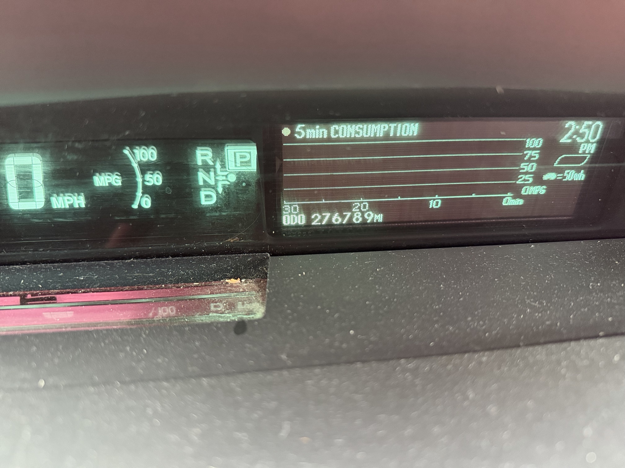 2010 toyota prius prius-ii with 276789 miles for sale near Elk River, Minnesota 106727_44_mileage_closeup.jpg