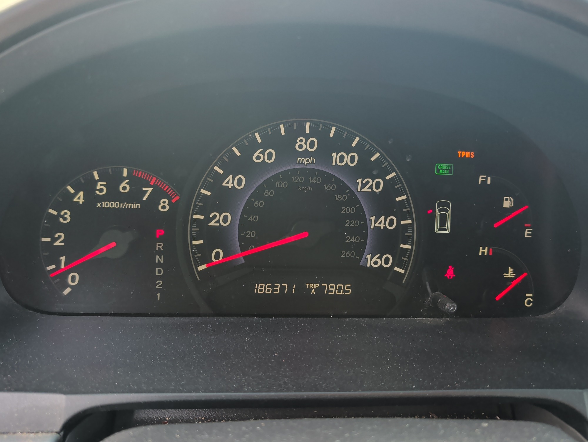 2010 honda odyssey ex-l with 186371 miles for sale near Elk River, Minnesota 106729_43_gauge_cluster.jpg