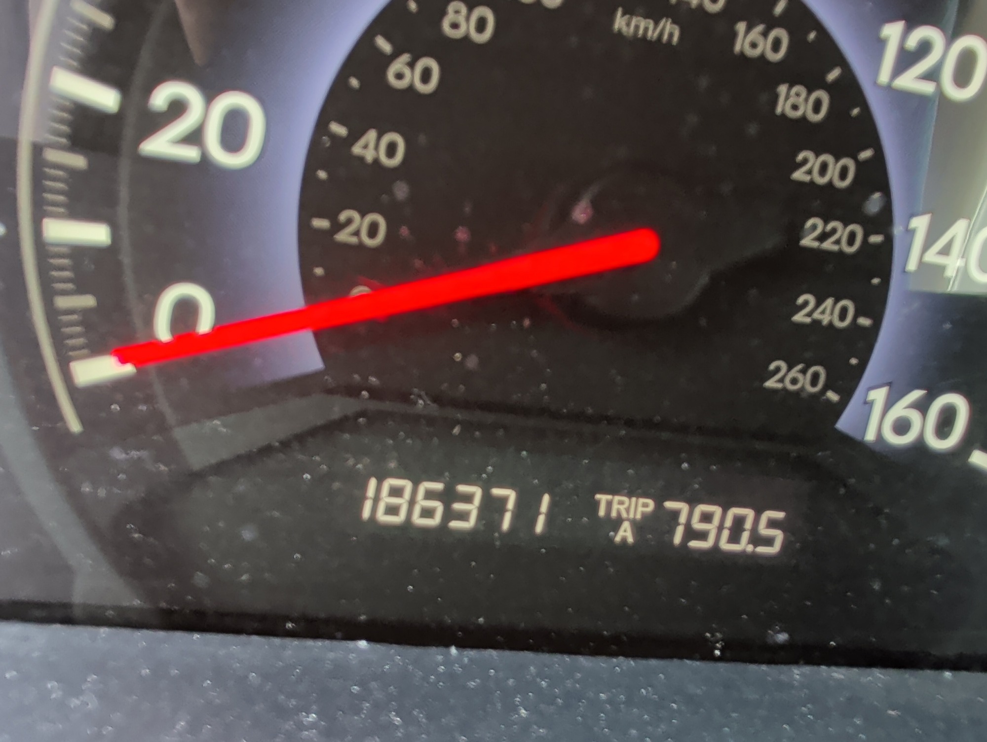 2010 honda odyssey ex-l with 186371 miles for sale near Elk River, Minnesota 106729_44_mileage_closeup.jpg