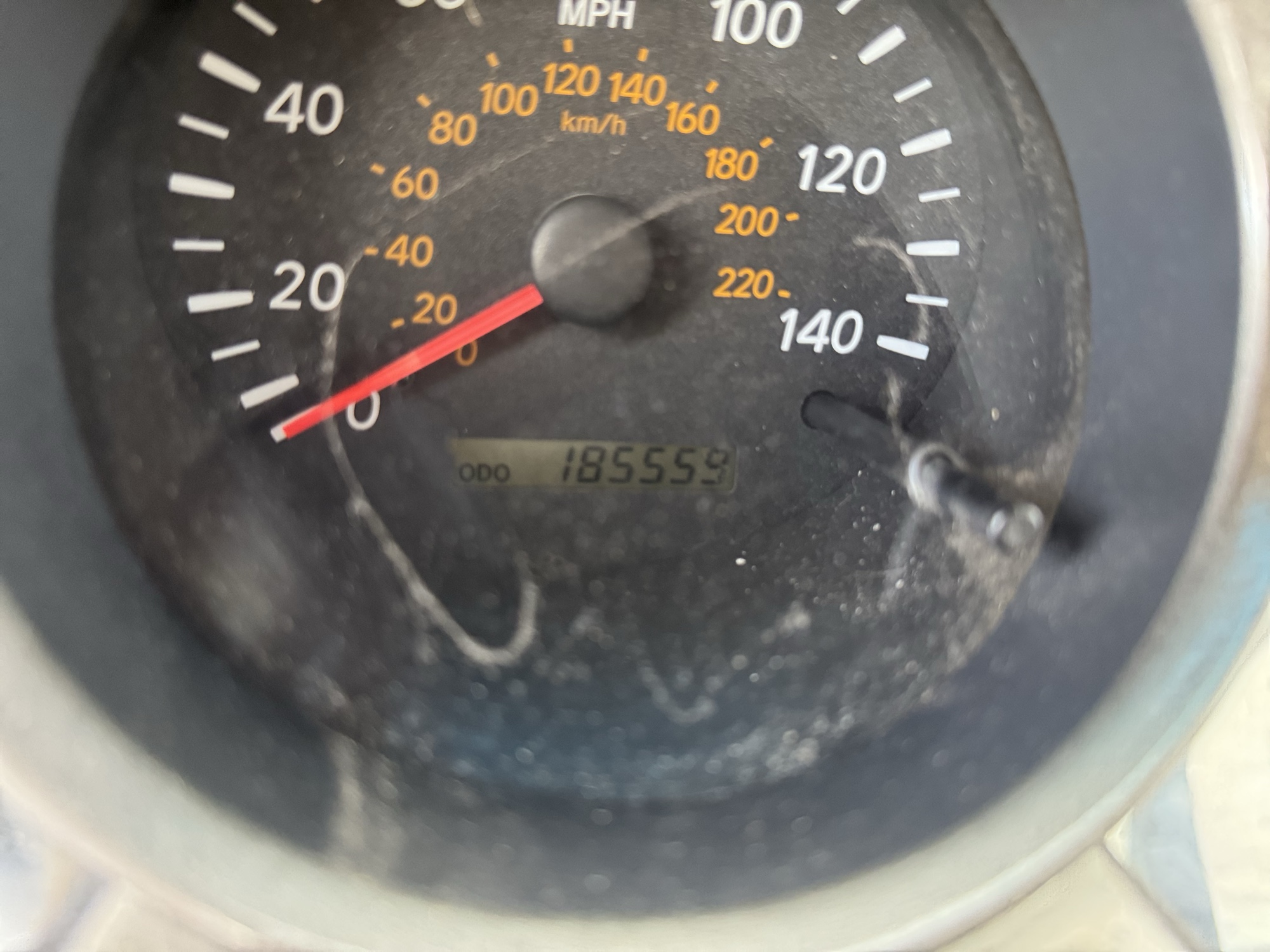 2003 toyota highlander v6-4wd with 185560 miles for sale near Elk River, Minnesota 106735_44_mileage_closeup.jpg