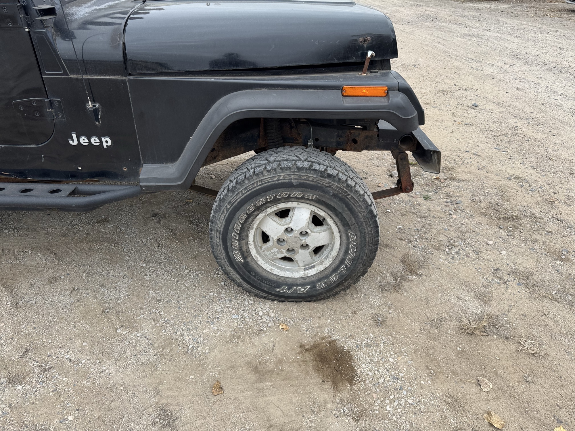 1995 jeep wrangler s with 122426 miles for sale near Elk River, Minnesota 106738_15_front_pass_wheel.jpg