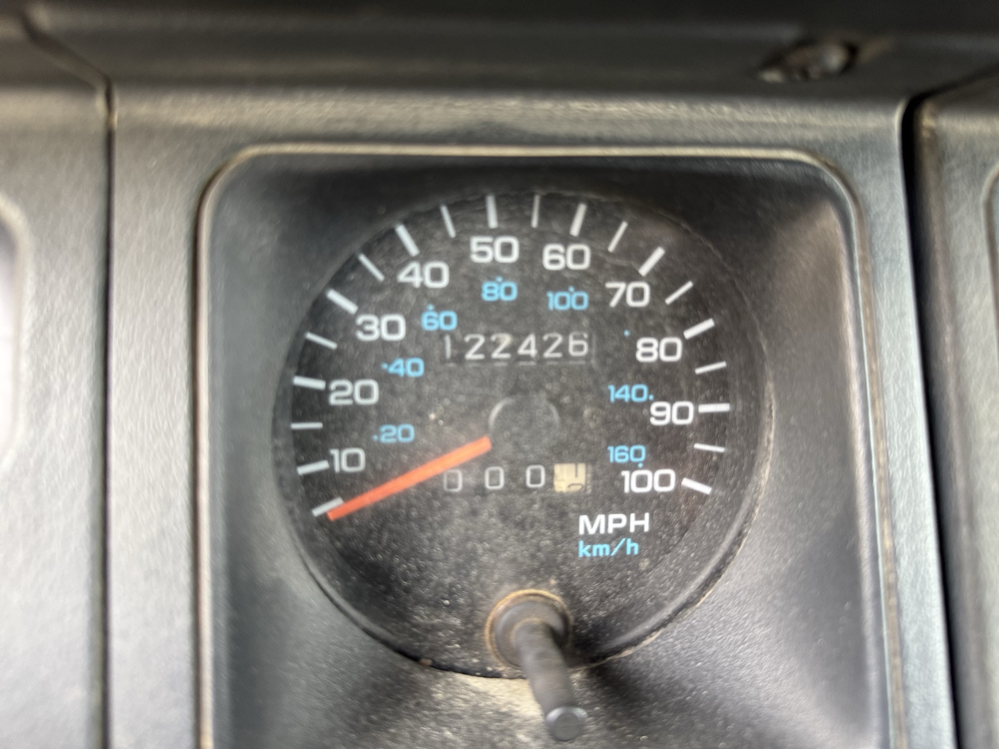 1995 jeep wrangler s with 122426 miles for sale near Elk River, Minnesota 106738_44_mileage_closeup.jpg