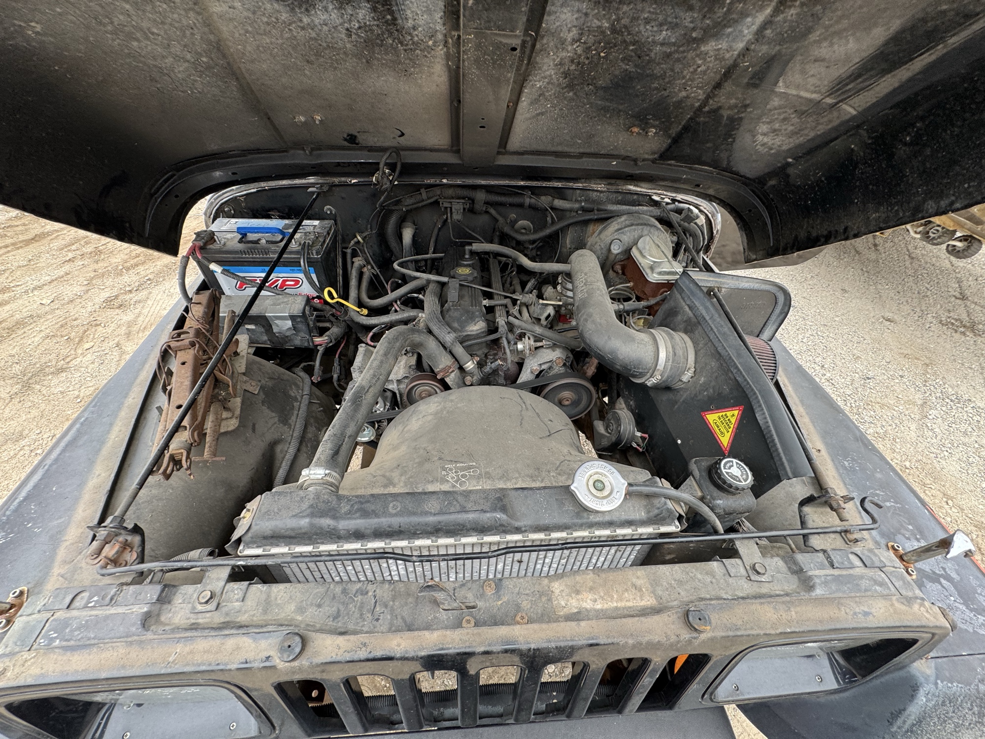 1995 jeep wrangler s with 122426 miles for sale near Elk River, Minnesota 106738_49_engine_bay.jpg