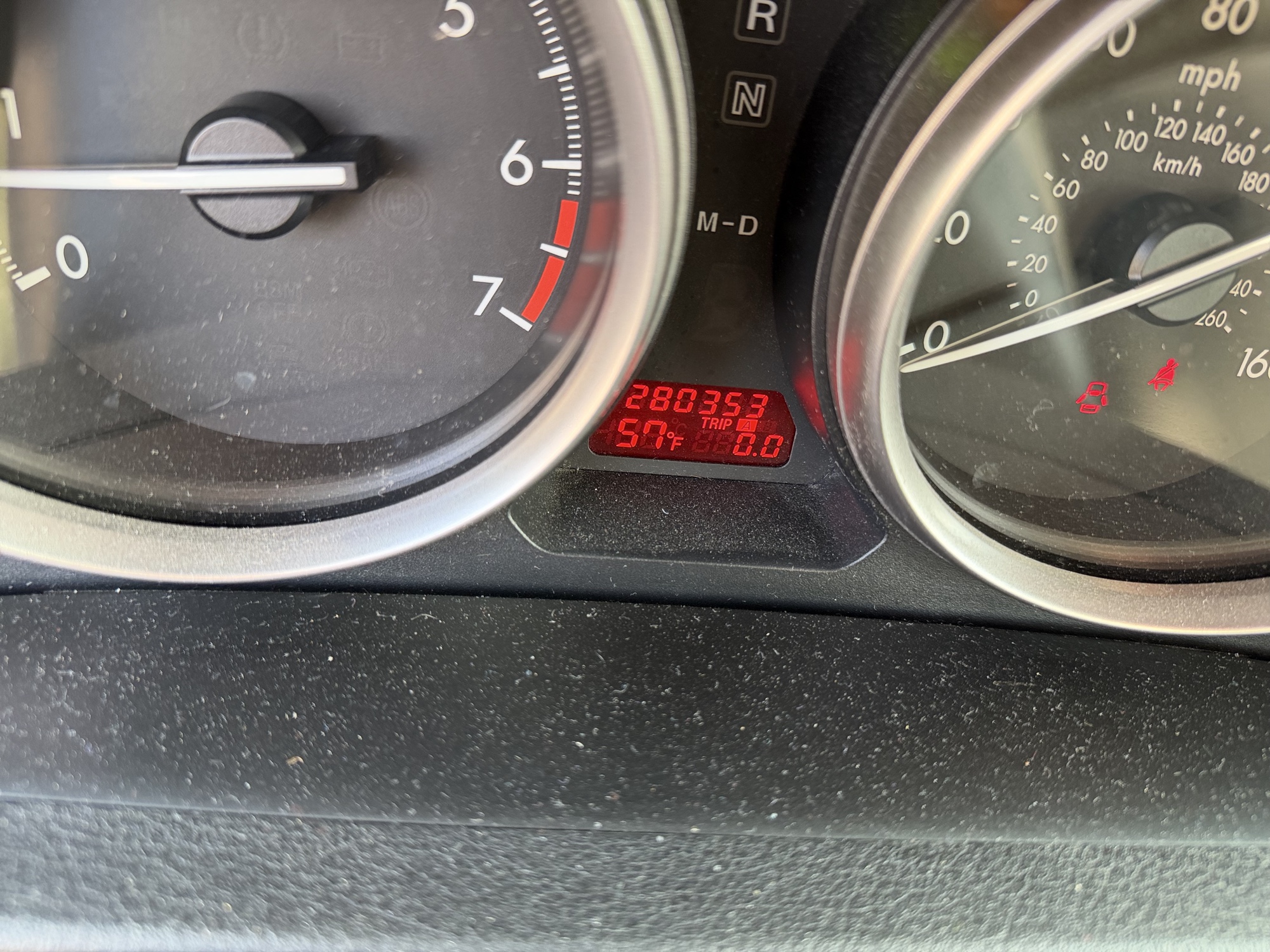2011 mazda mazda6 i-touring with 280353 miles for sale near Elk River, Minnesota 106740_44_mileage_closeup.jpg