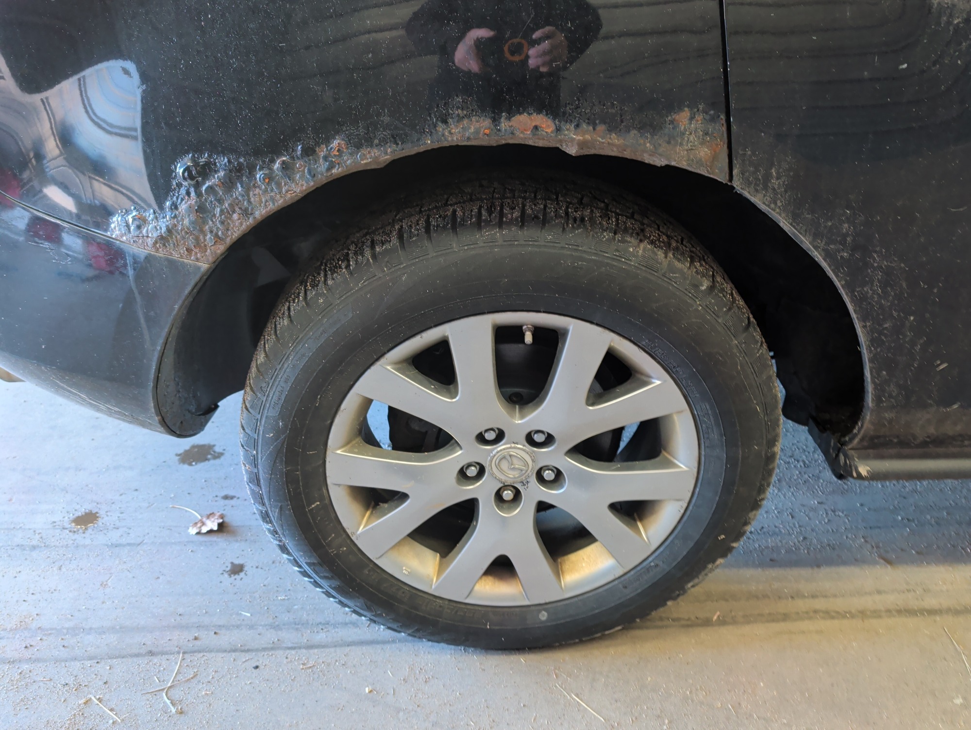 2009 mazda cx-7 grand-touring-fwd with 144847 miles for sale near Elk River, Minnesota 106742_14_rear_pass_wheel.jpg
