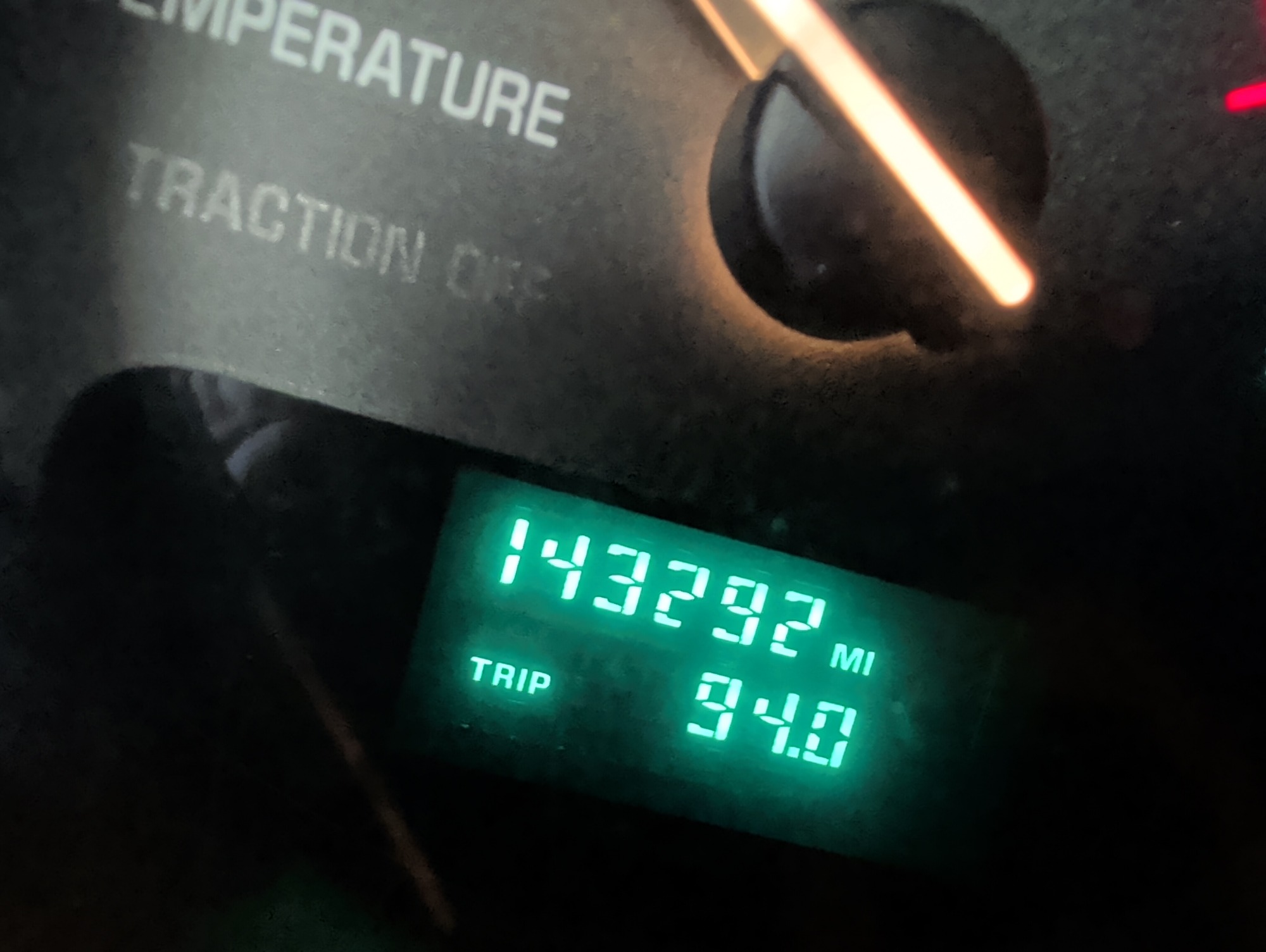 2005 buick lesabre custom with 143292 miles for sale near Elk River, Minnesota 106762_44_mileage_closeup.jpg