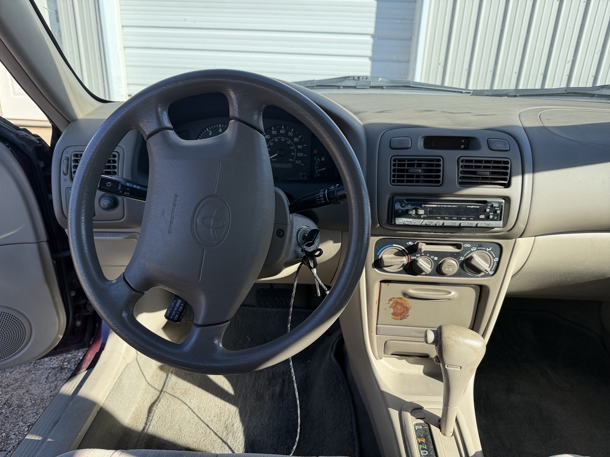 1998 toyota corolla ve with 71453 miles for sale near Elk River, Minnesota 106763_33_dash_from_driver.jpg