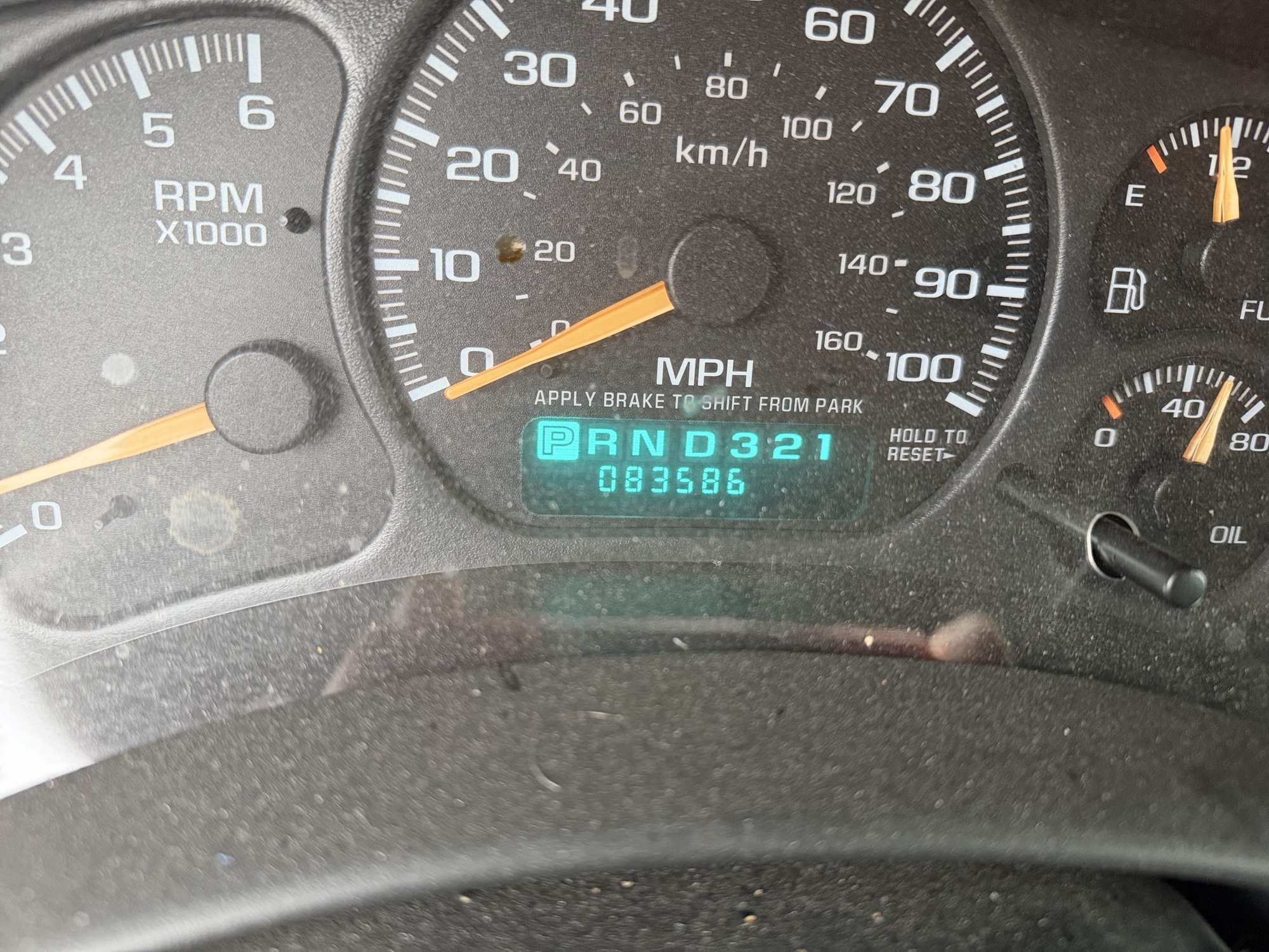 2002 gmc sierra-1500 sl-ext.-cab-short-bed-4wd with 83587 miles for sale near Elk River, Minnesota 106764_44_mileage_closeup.jpg