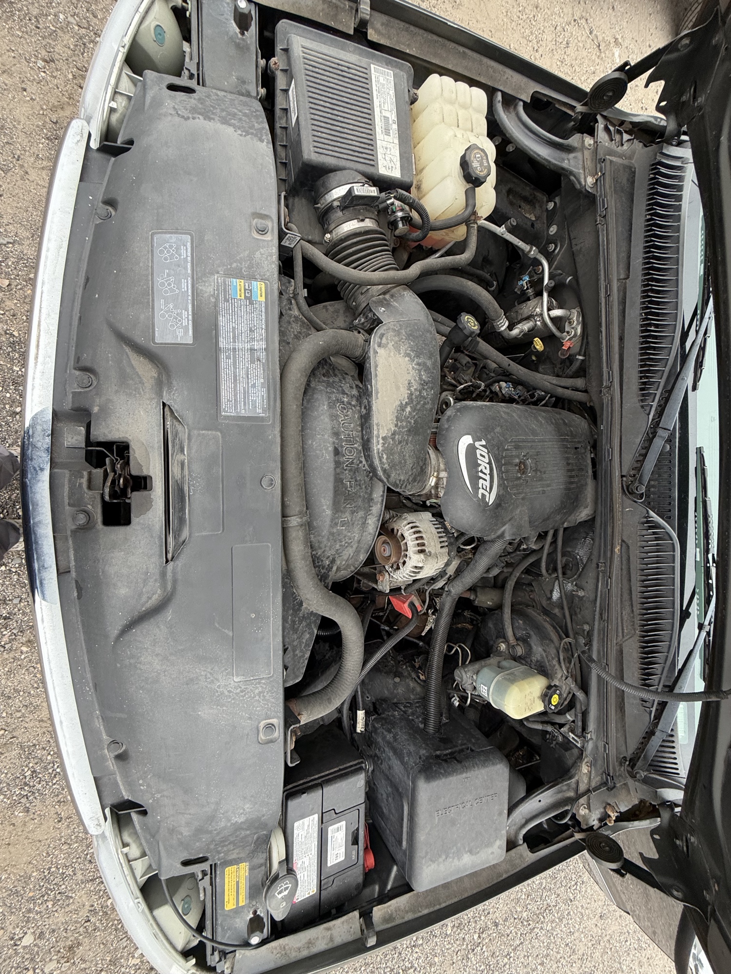 2002 gmc sierra-1500 sl-ext.-cab-short-bed-4wd with 83587 miles for sale near Elk River, Minnesota 106764_49_engine_bay.jpg