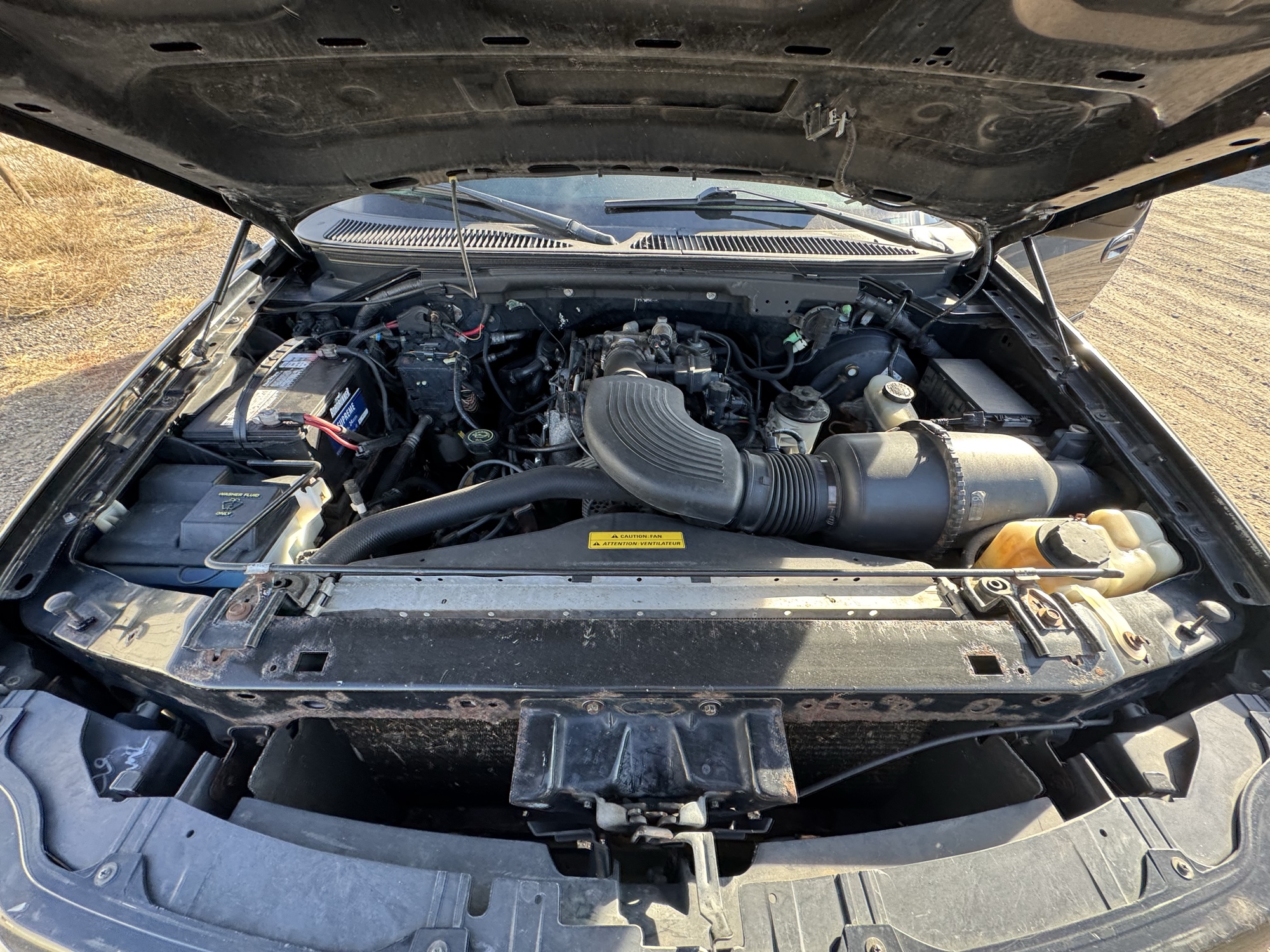 1999 ford f-150 ws-supercab-short-bed-4wd with 245575 miles for sale near Elk River, Minnesota 106765_49_engine_bay.jpg