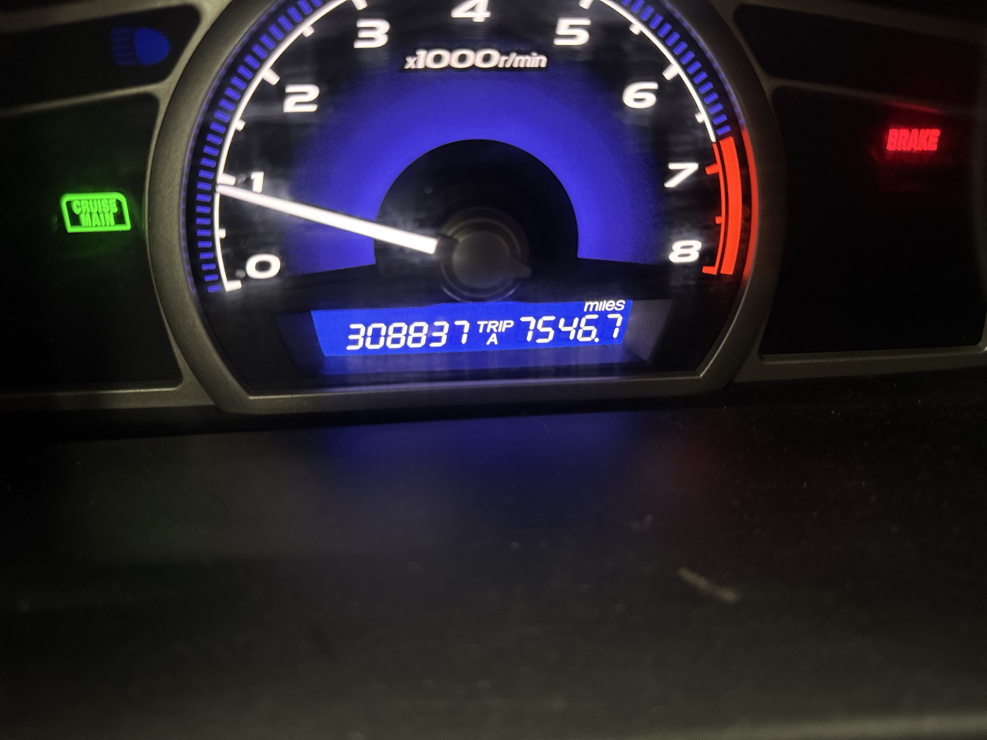 2007 honda civic ex-sedan with 308037 miles for sale near Elk River, Minnesota 106771_44_mileage_closeup.jpg