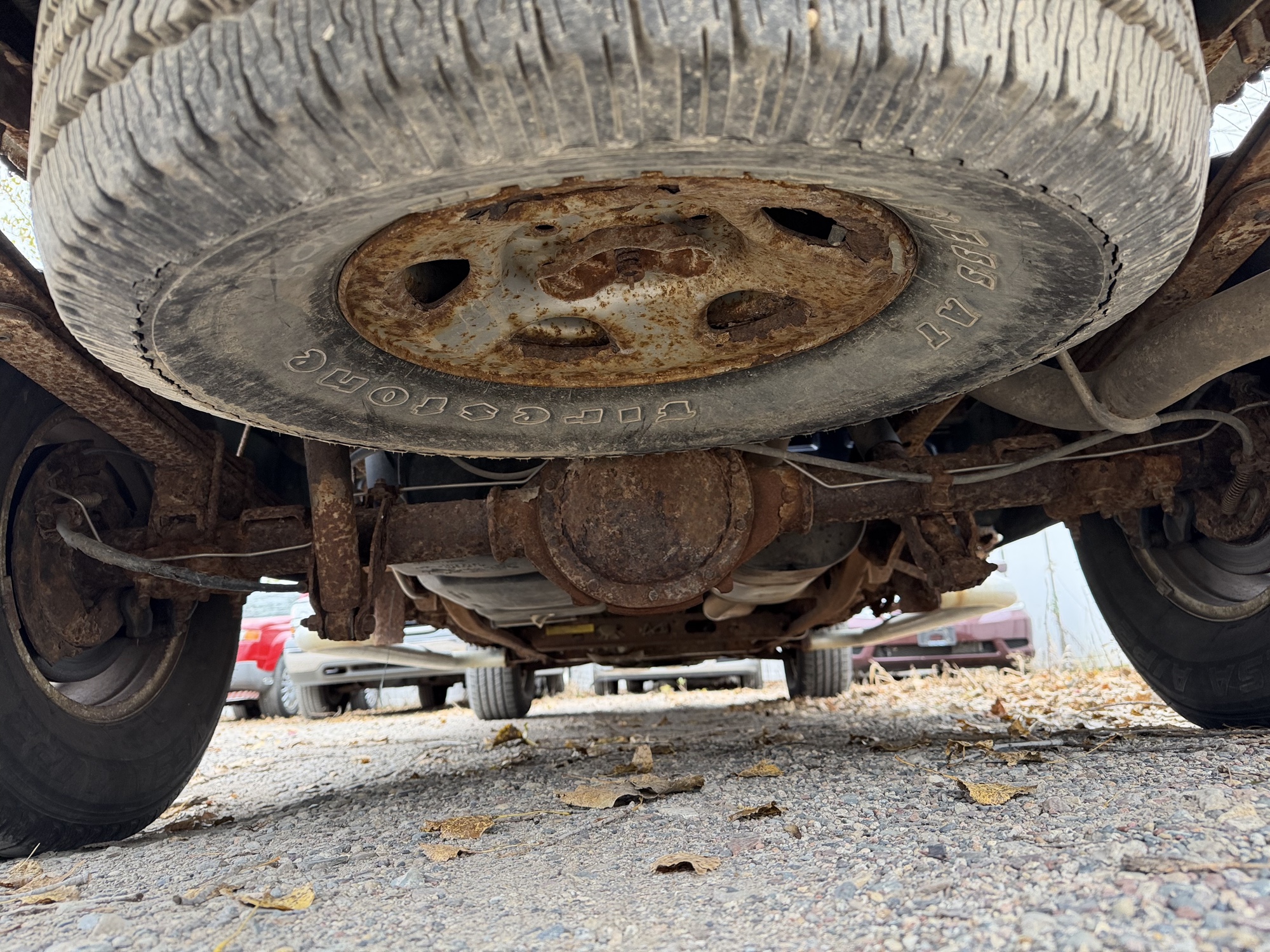 2001 chevrolet silverado-1500 ext.-cab-short-bed-4wd with 199070 miles for sale near Elk River, Minnesota 106784_19_undercar_rear.jpg