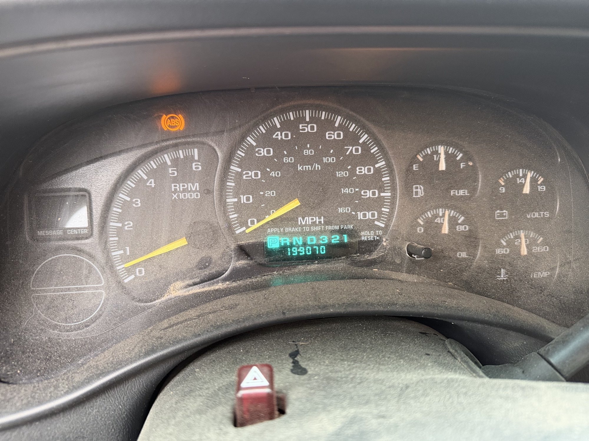 2001 chevrolet silverado-1500 ext.-cab-short-bed-4wd with 199070 miles for sale near Elk River, Minnesota 106784_43_gauge_cluster.jpg