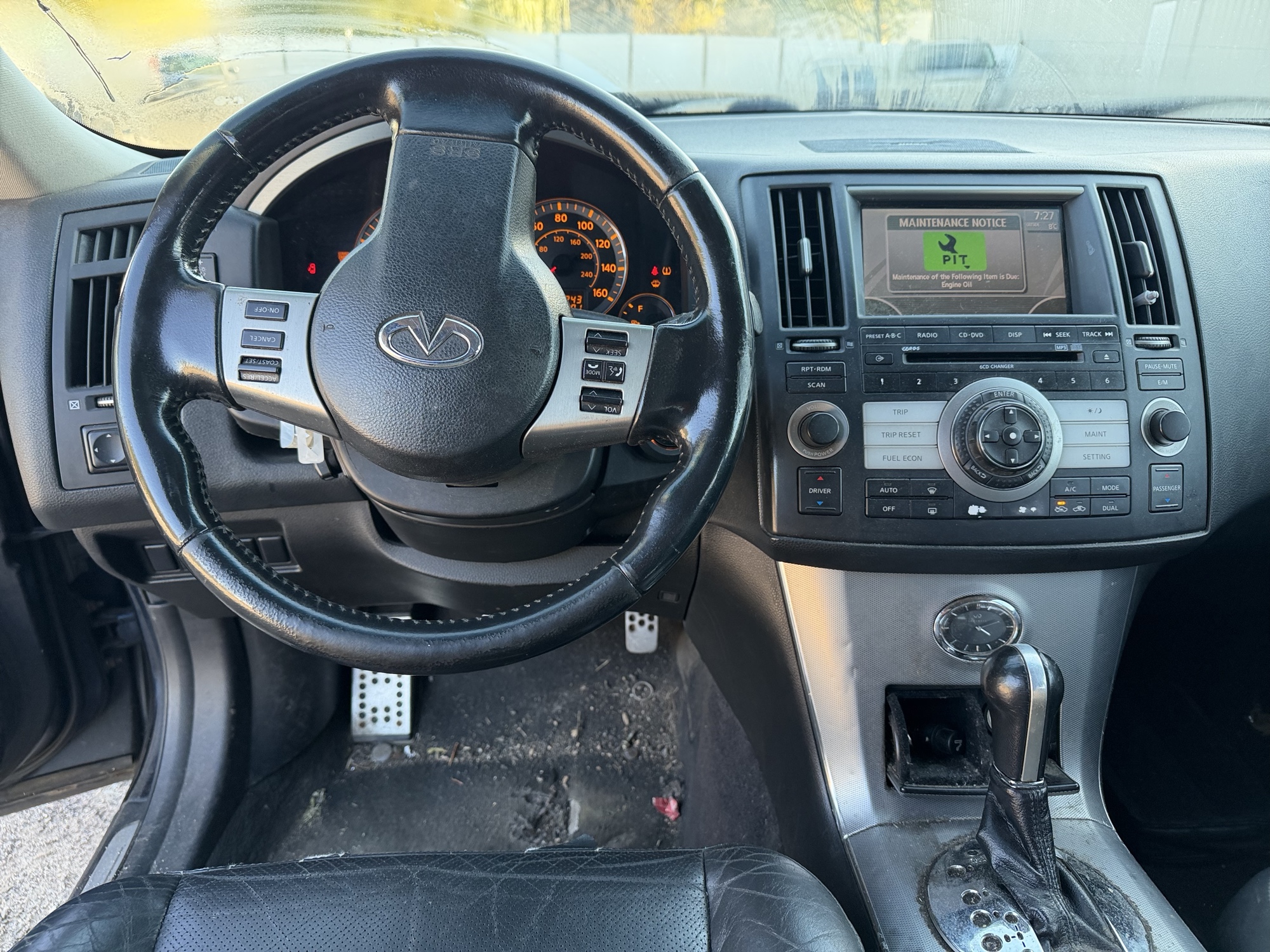 2007 infiniti fx fx35-awd with 171243 miles for sale near Elk River, Minnesota 106790_33_dash_from_driver.jpg