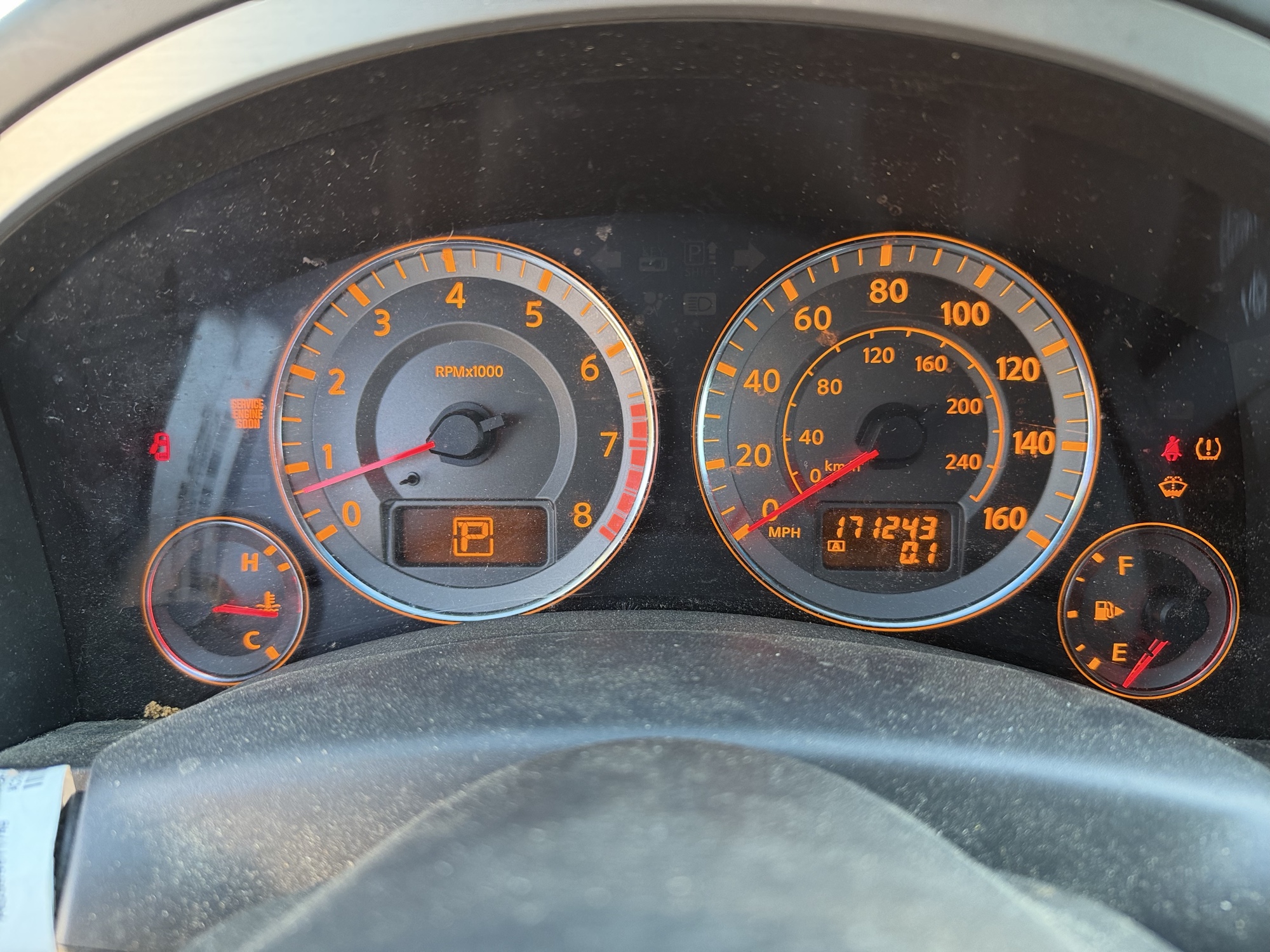 2007 infiniti fx fx35-awd with 171243 miles for sale near Elk River, Minnesota 106790_43_gauge_cluster.jpg