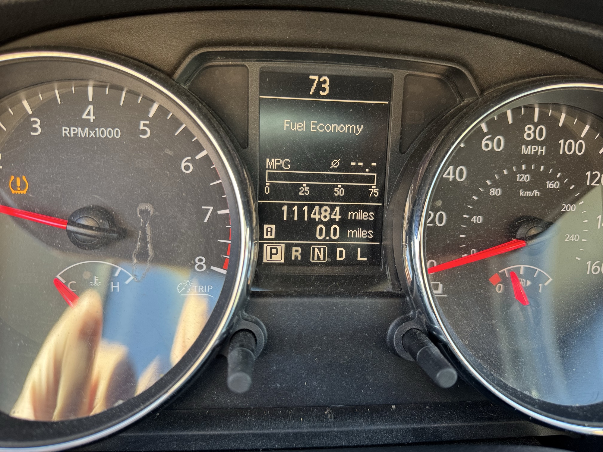 2012 nissan rogue s-awd with 111484 miles for sale near Elk River, Minnesota 106791_44_mileage_closeup.jpg
