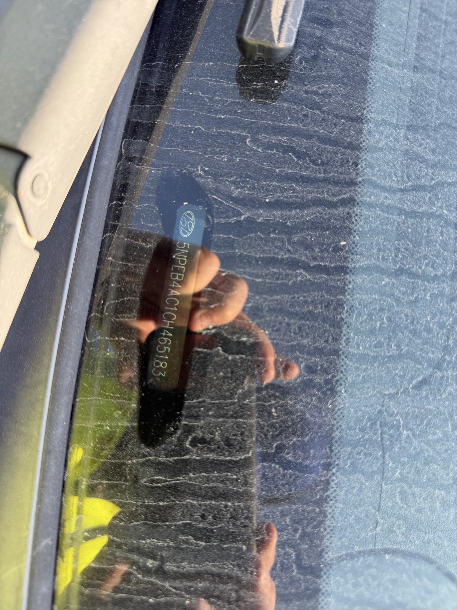 2012 hyundai sonata gls-manual with 248219 miles for sale near St. Louis, Missouri 106795_48_windshield_vin_plate.jpg