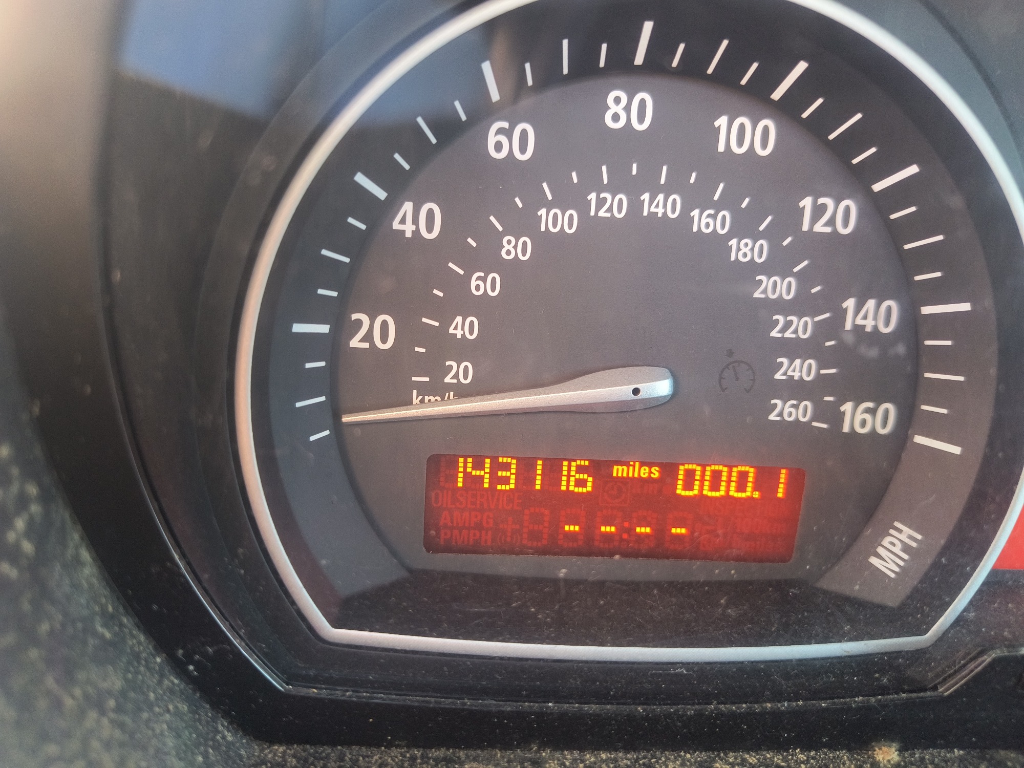 2007 bmw x3 3.0si with 143116 miles for sale near Elk River, Minnesota 106803_44_mileage_closeup.jpg