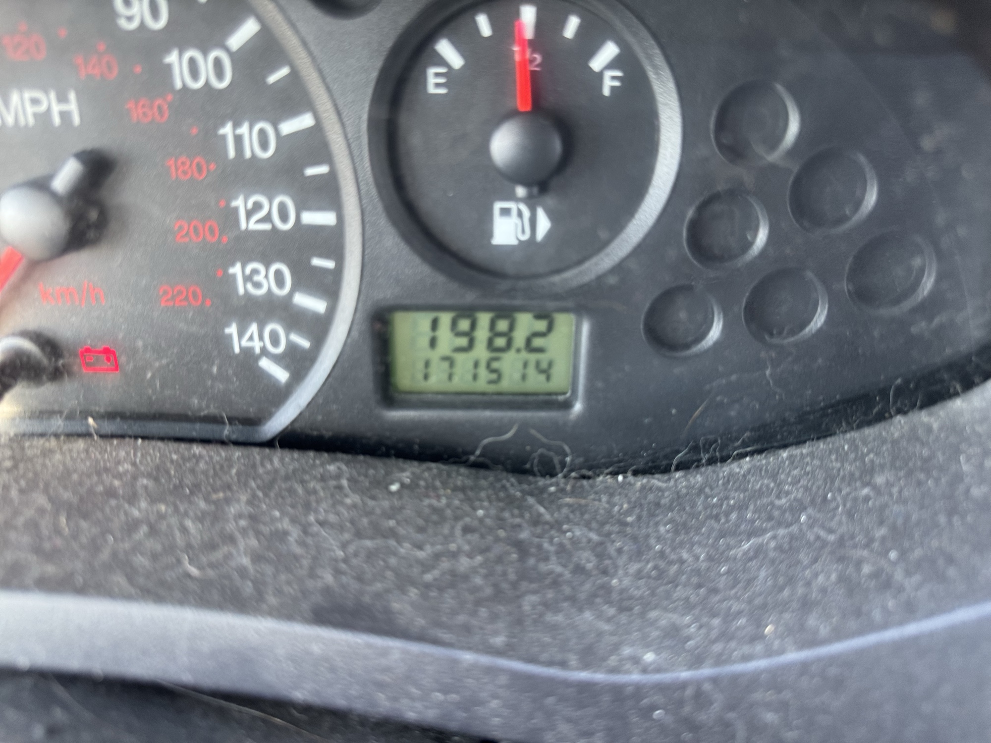 2007 ford focus zx4-s with 171514 miles for sale near Elk River, Minnesota 106809_44_mileage_closeup.jpg