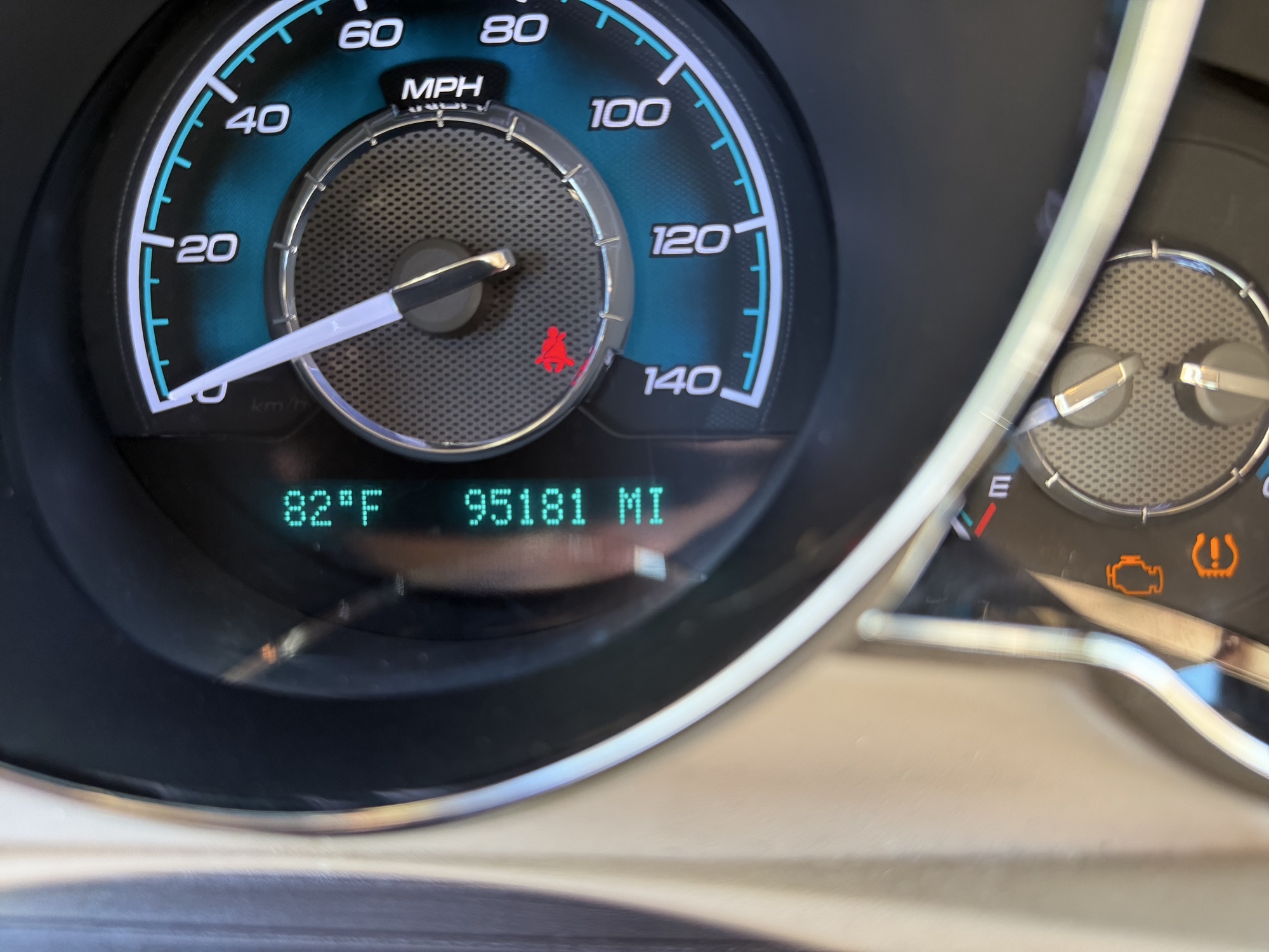 2008 chevrolet malibu ltz with 95181 miles for sale near St. Louis, Missouri 106810_44_mileage_closeup.jpg