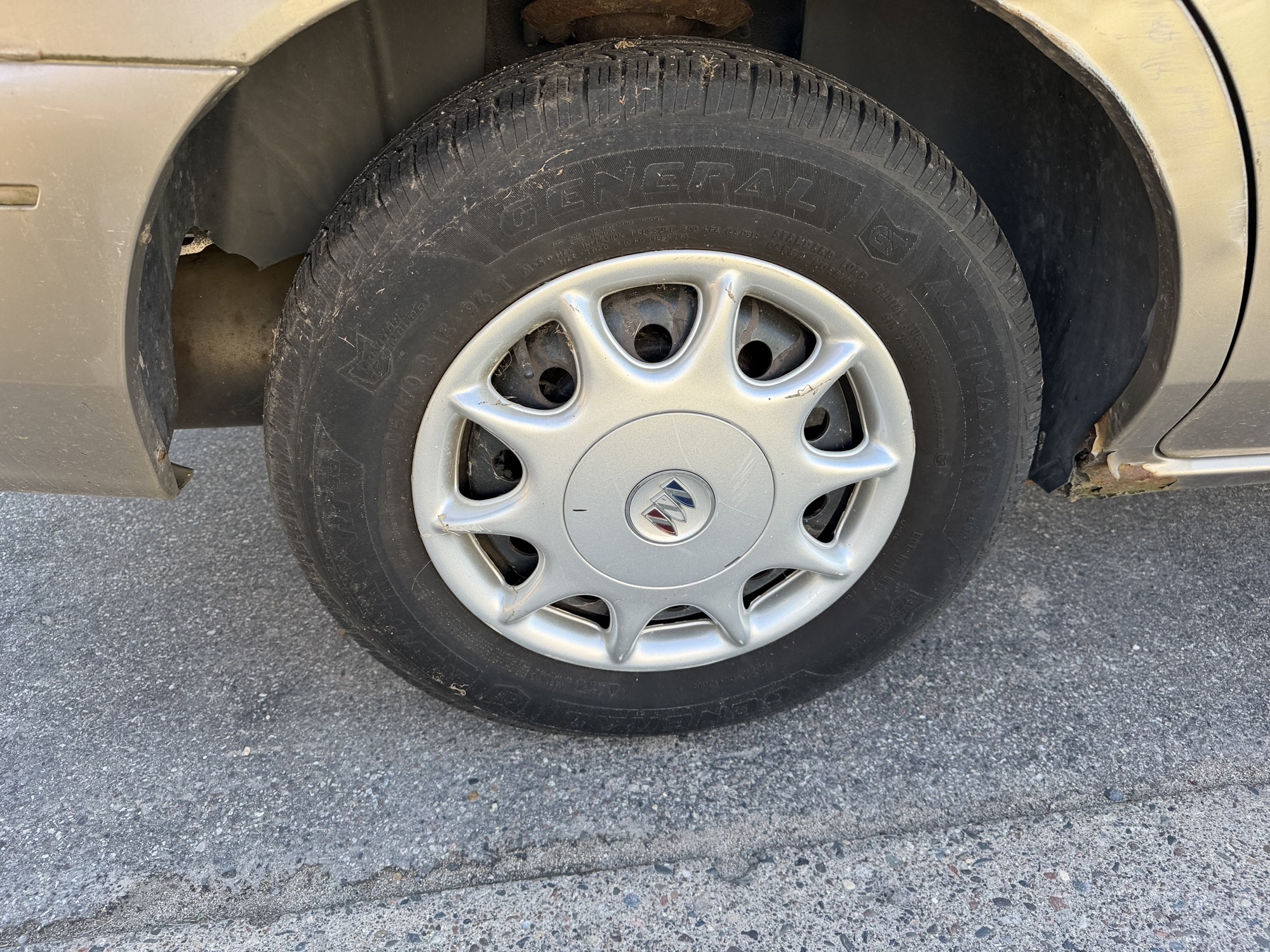 2003 buick century custom with 83665 miles for sale near Elk River, Minnesota 106811_14_rear_pass_wheel.jpg