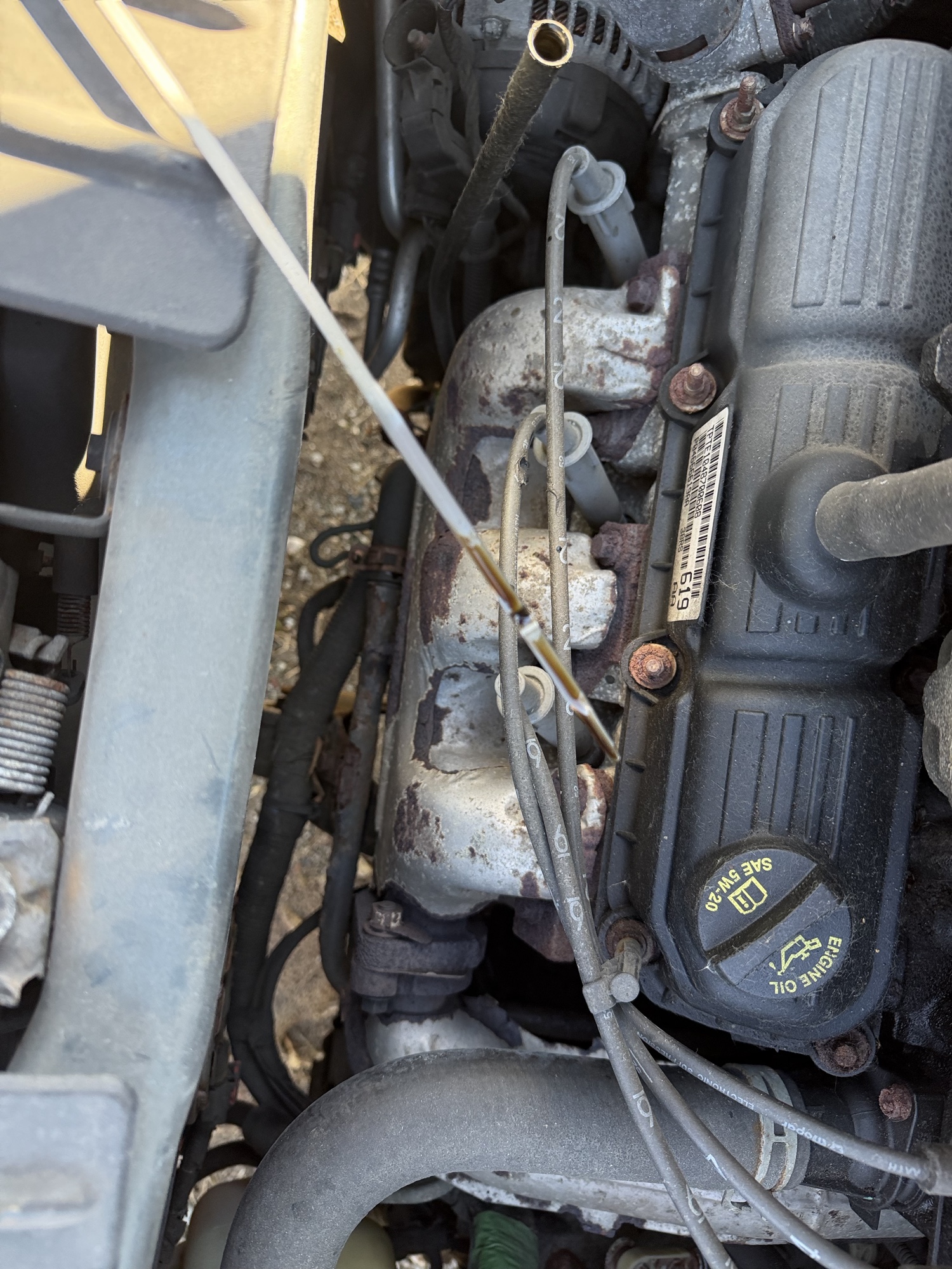 2007 dodge grand-caravan sxt with 169997 miles for sale near Elk River, Minnesota 106825_50_oil_dipstick.jpg
