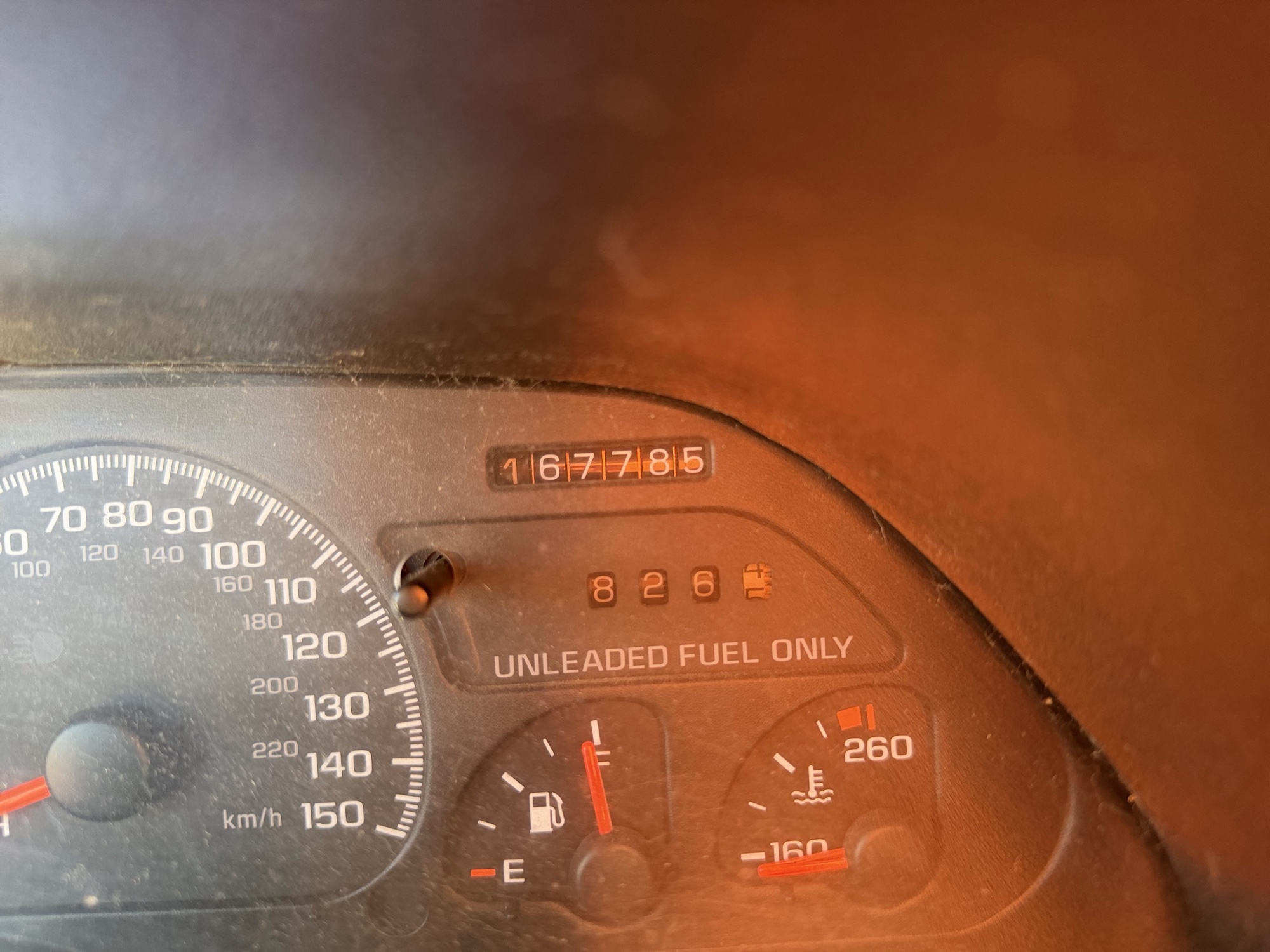 1995 chevrolet camaro z28-convertible with 167785 miles for sale near Elk River, Minnesota 106829_44_mileage_closeup.jpg
