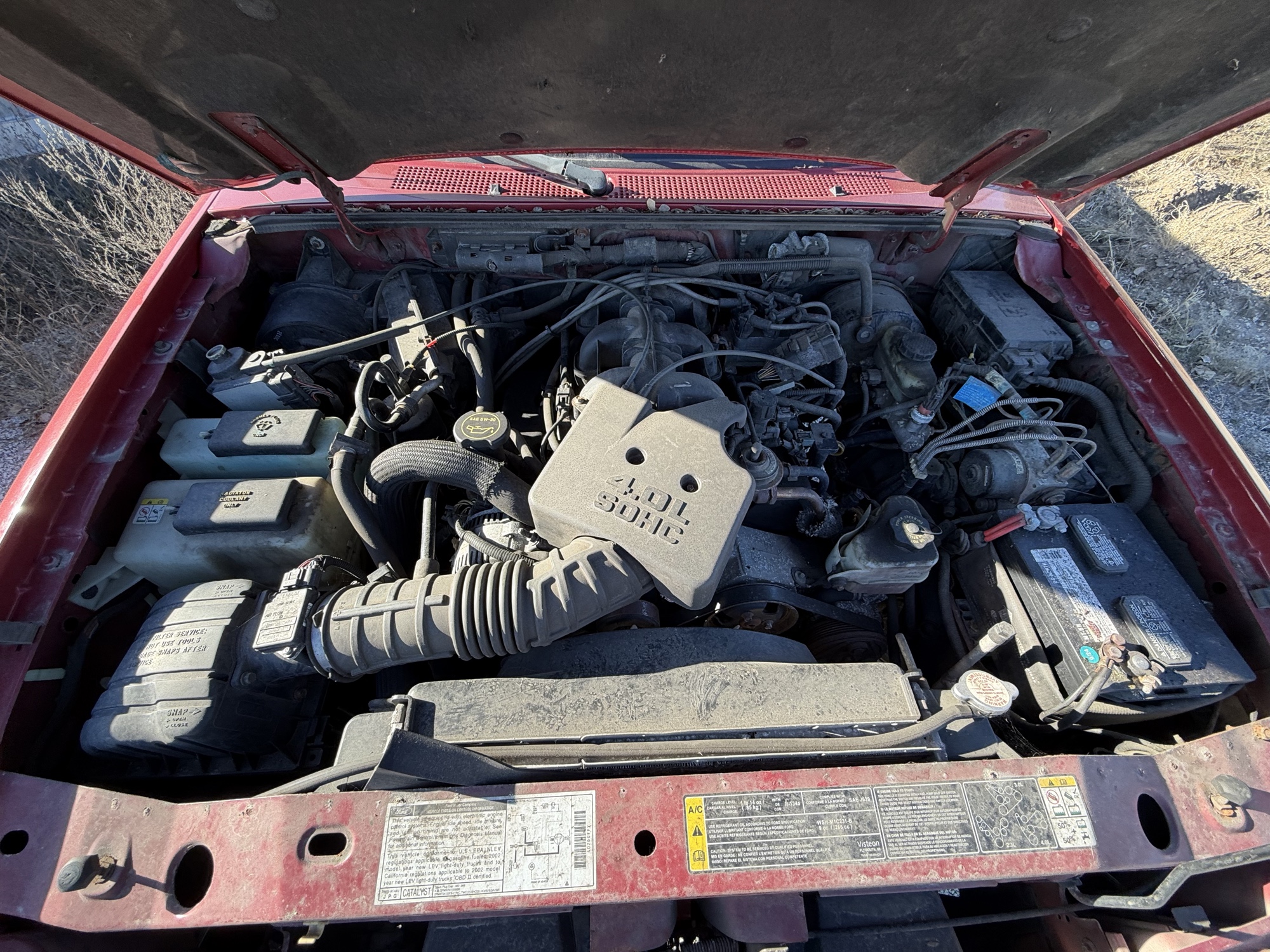 2002 ford ranger edge-supercab-4wd with 228144 miles for sale near Elk River, Minnesota 106830_49_engine_bay.jpg