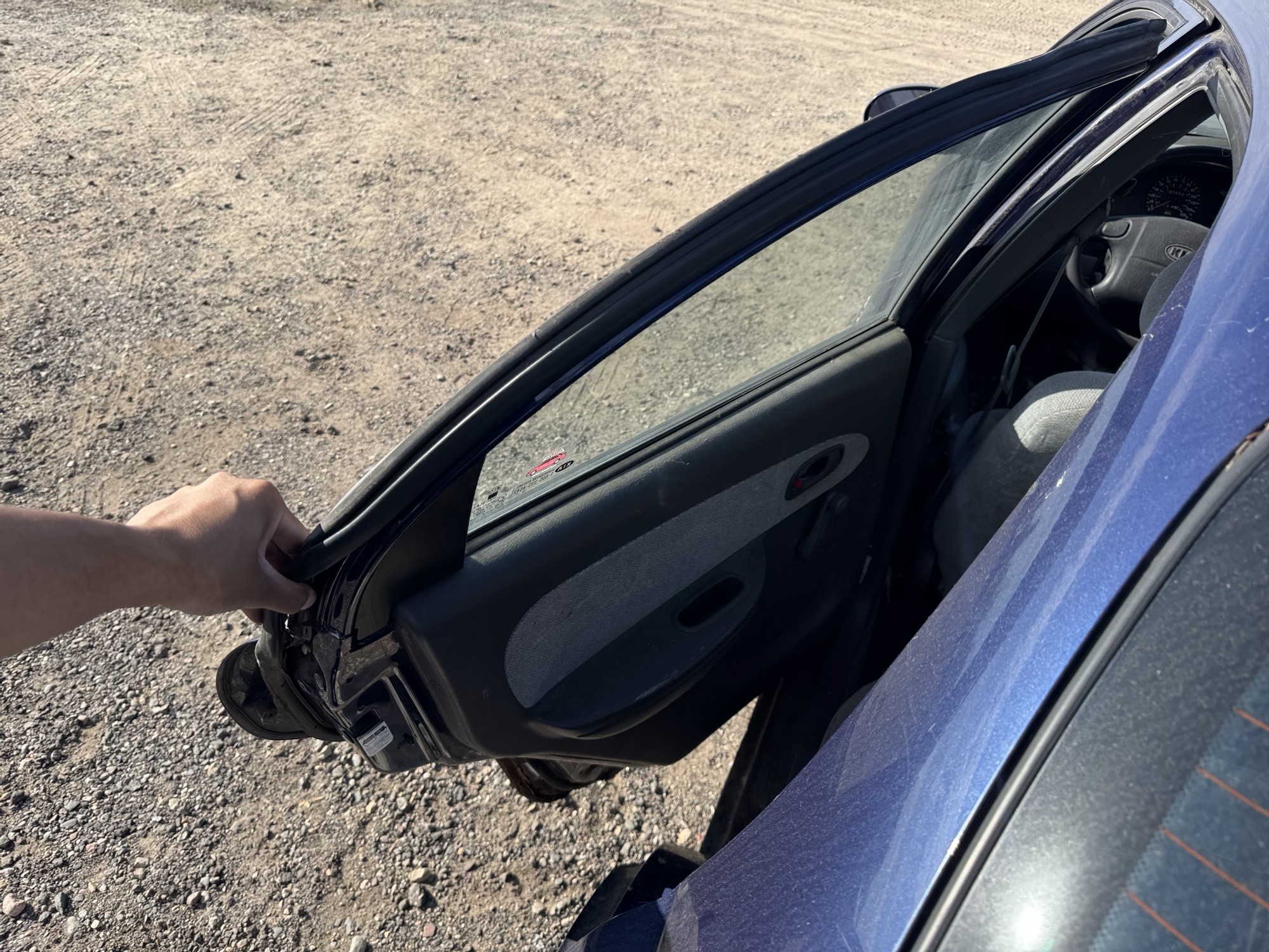 1999 kia sephia base with 167933 miles for sale near Elk River, Minnesota 106832_25_drv_rear_door_panel.jpg