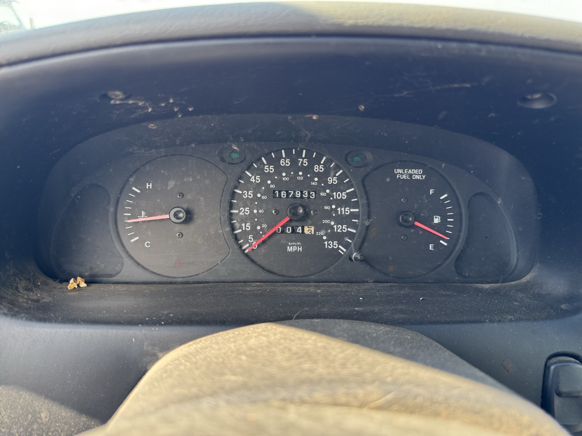 1999 kia sephia base with 167933 miles for sale near Elk River, Minnesota 106832_43_gauge_cluster.jpg