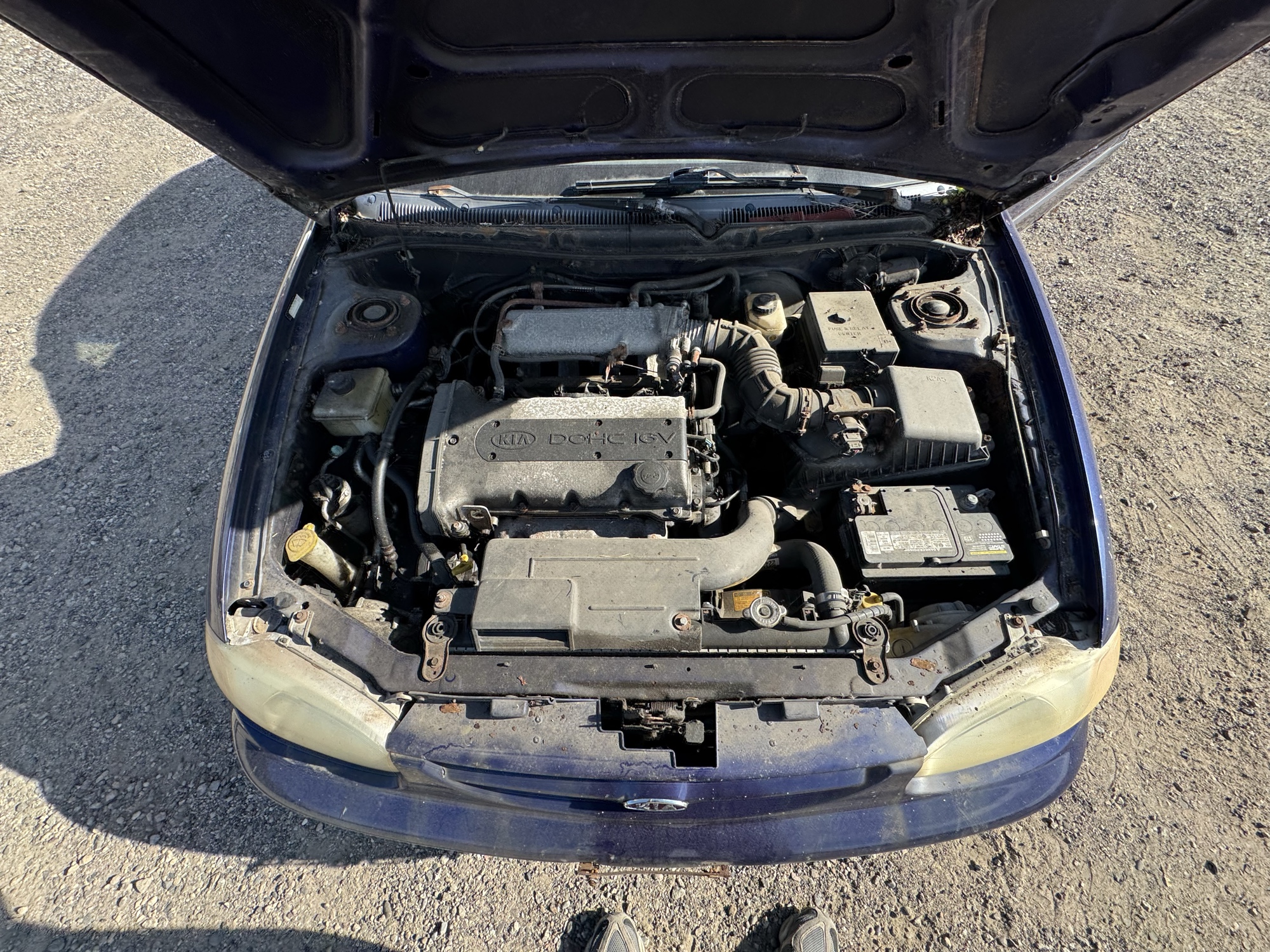 1999 kia sephia base with 167933 miles for sale near Elk River, Minnesota 106832_49_engine_bay.jpg