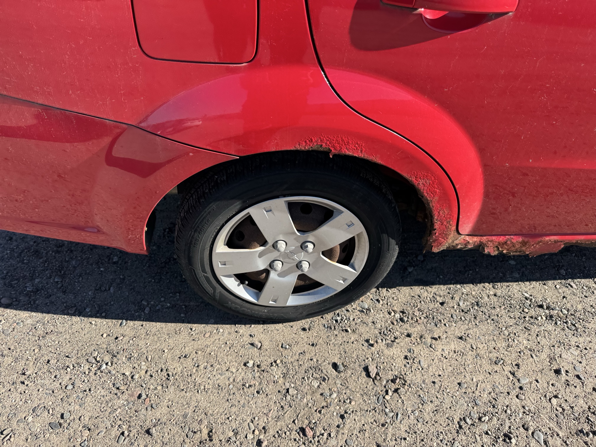 2008 chevrolet aveo ls-4-door with 84060 miles for sale near Elk River, Minnesota 106834_14_rear_pass_wheel.jpg